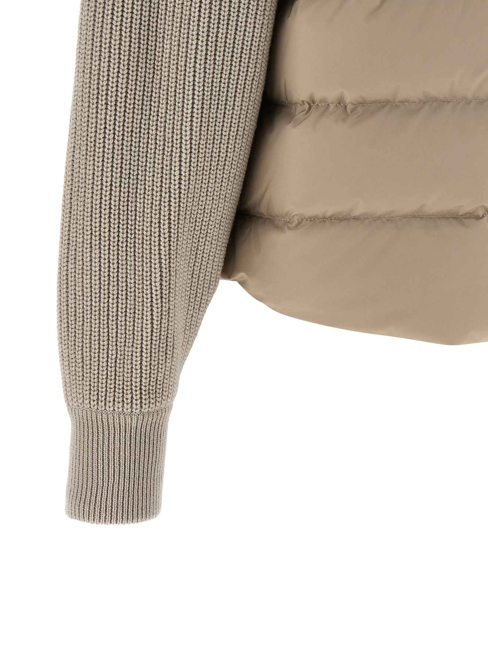 Brunello Cucinelli Beige Polyester Shell Jacket