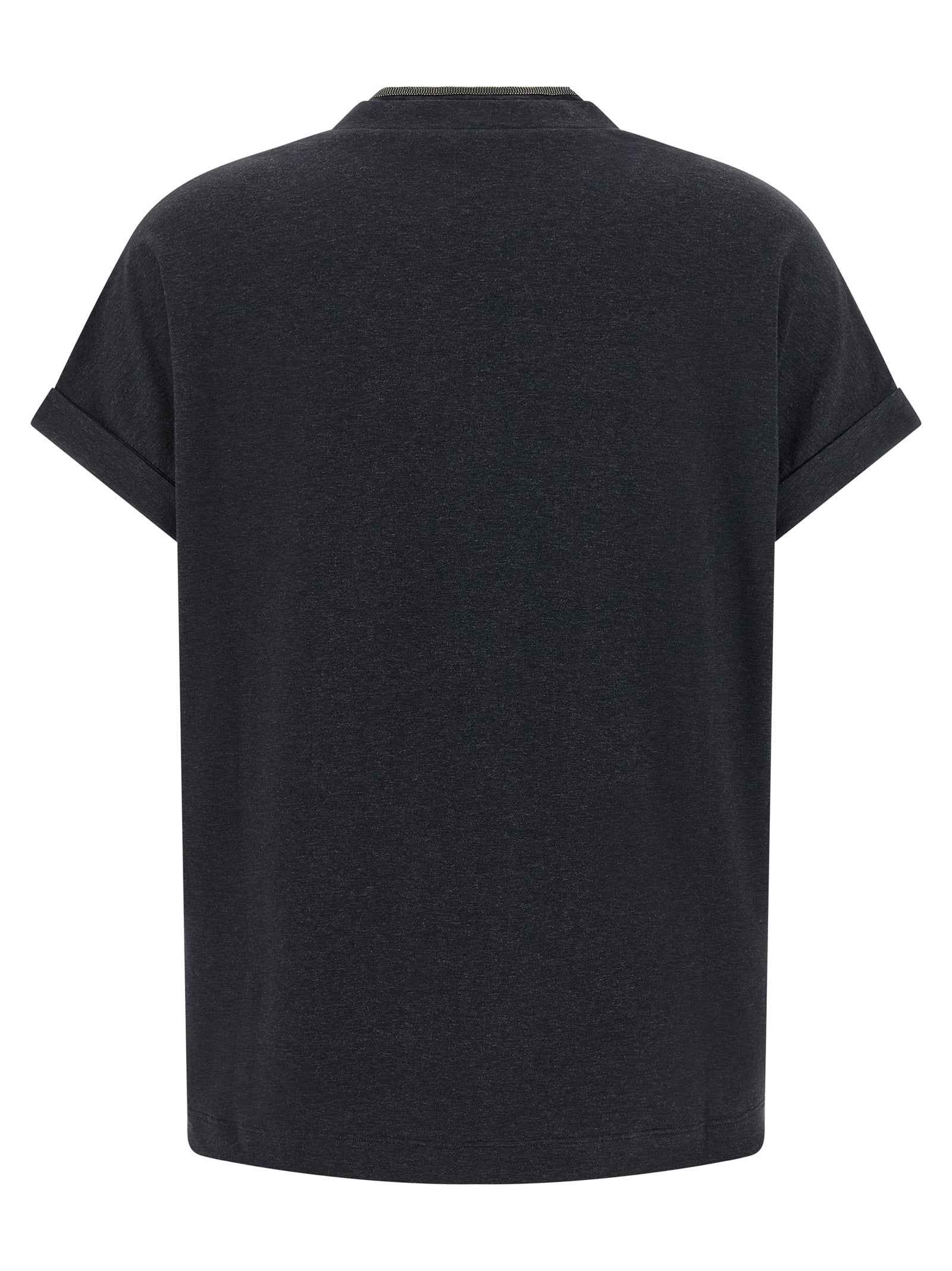Brunello Cucinelli Gray Cotton T-Shirt