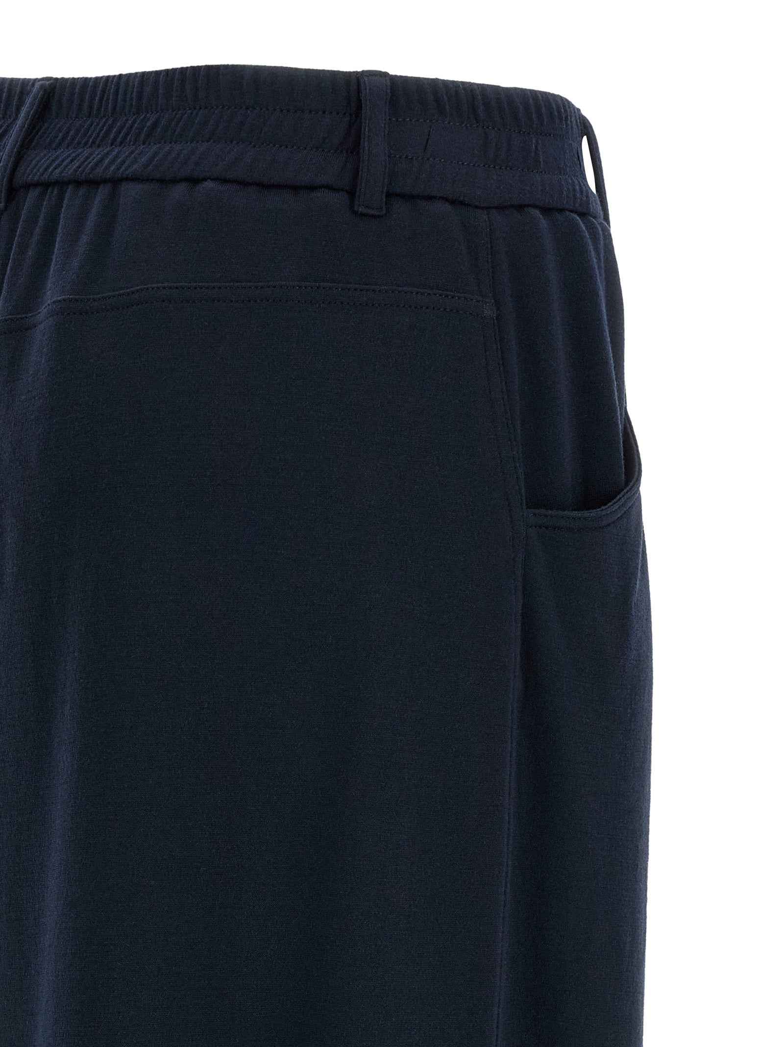 Brunello Cucinelli Blue Cotton Casual Pants