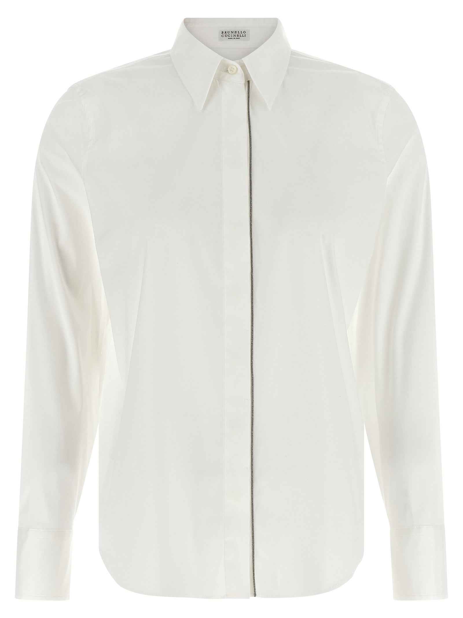 Brunello Cucinelli White Cotton Blouse