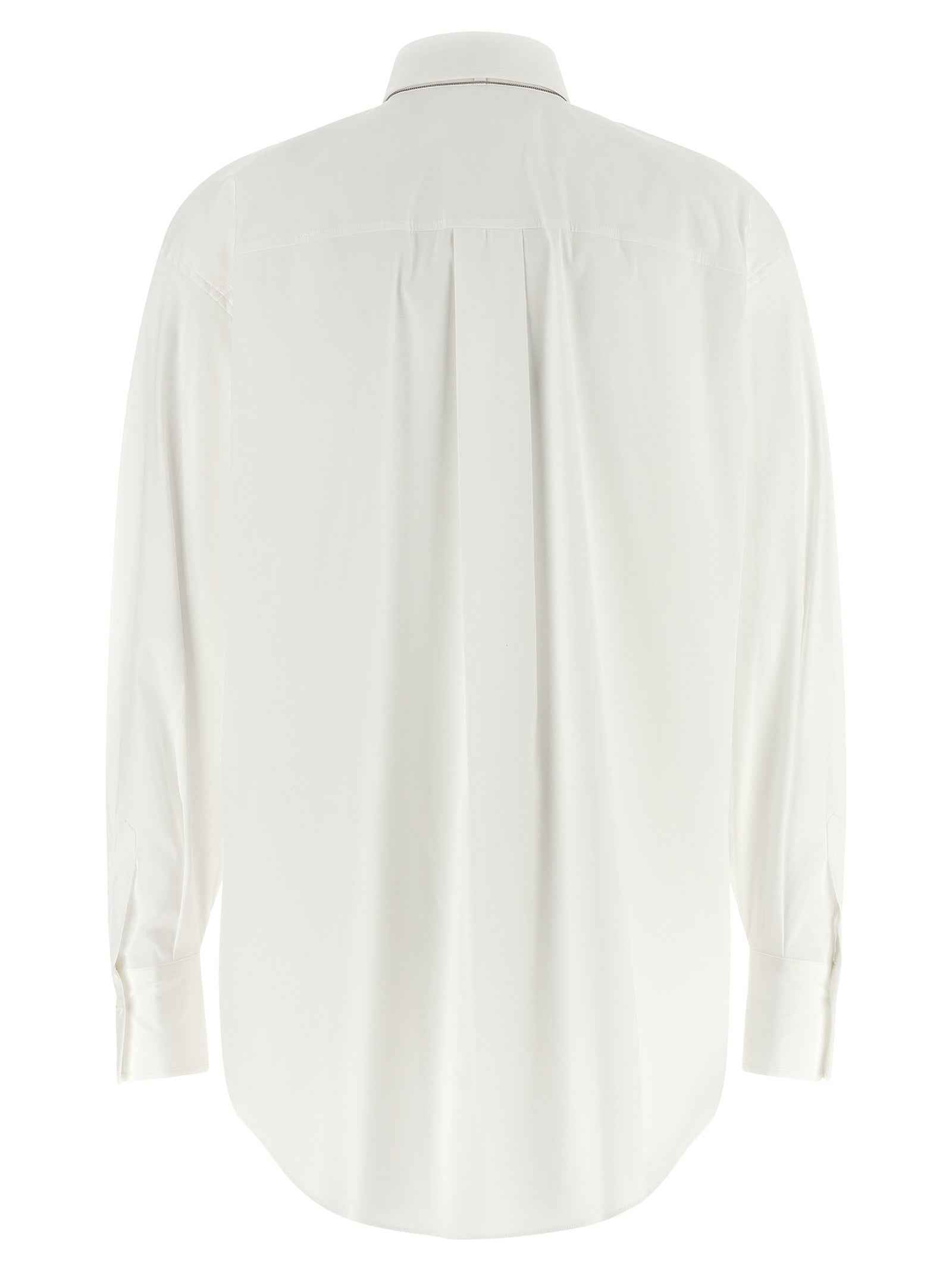 Brunello Cucinelli White Cotton Blouse