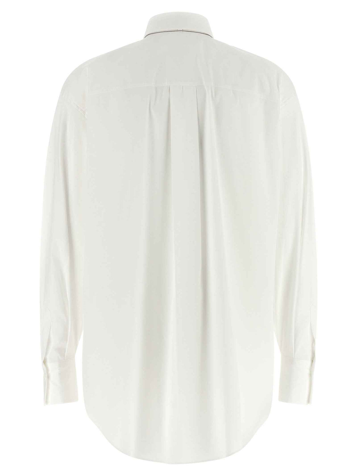 Brunello Cucinelli White Cotton Blouse