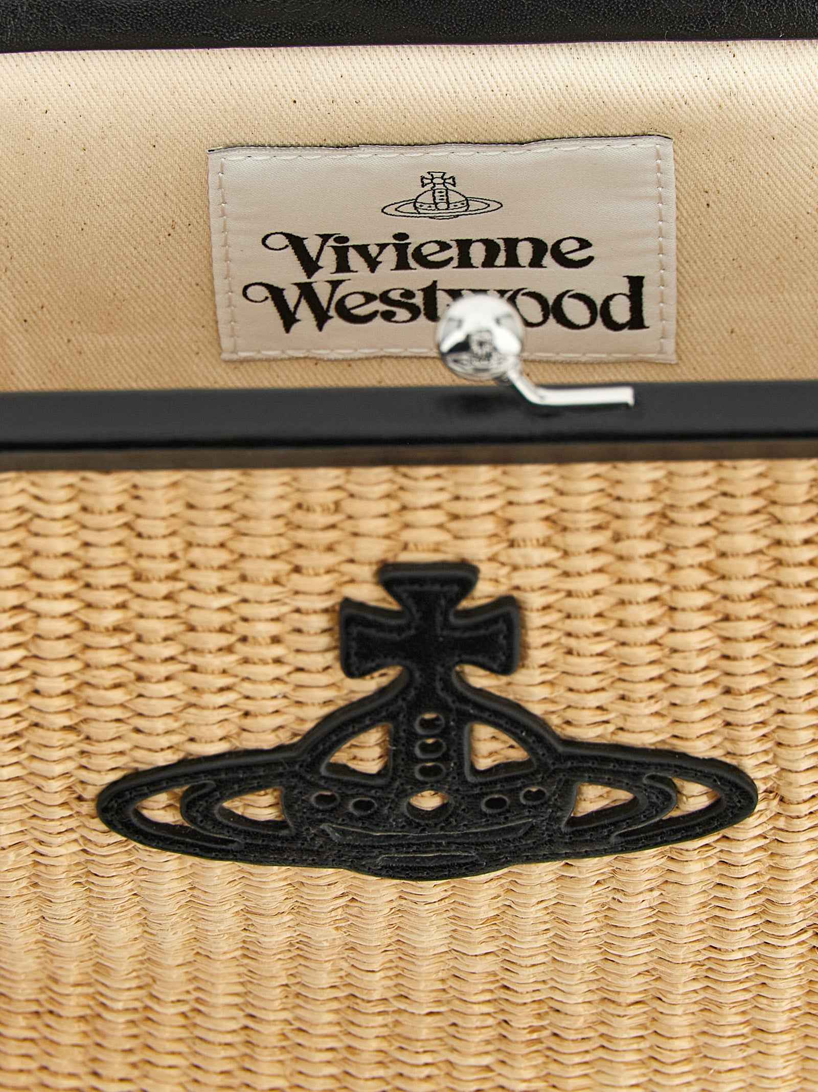 Vivienne Westwood Beige Cotton Clutch Bag