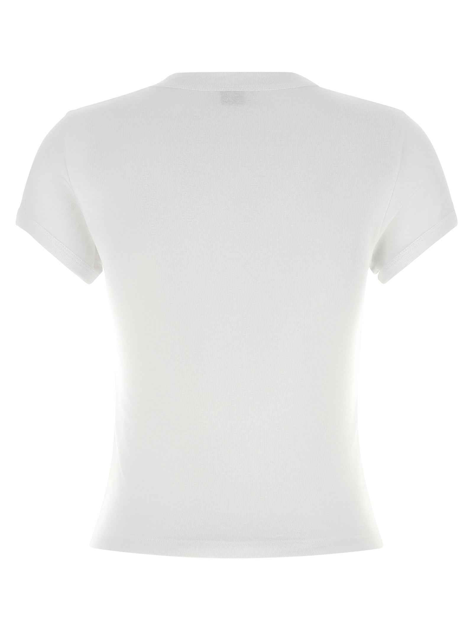 Saint Laurent White Cotton T-Shirt