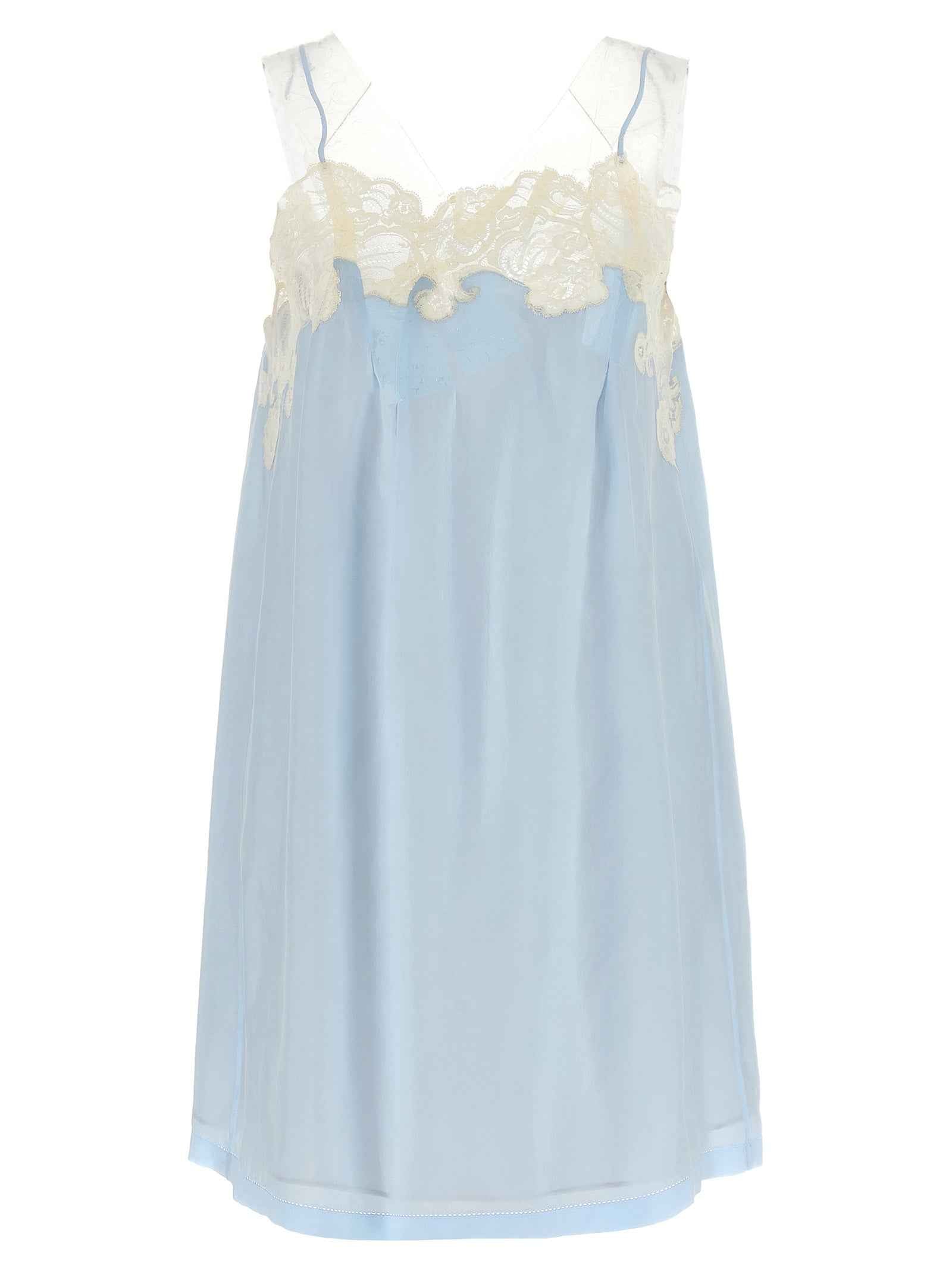 Maison Margiela Blue Copper Short Dress
