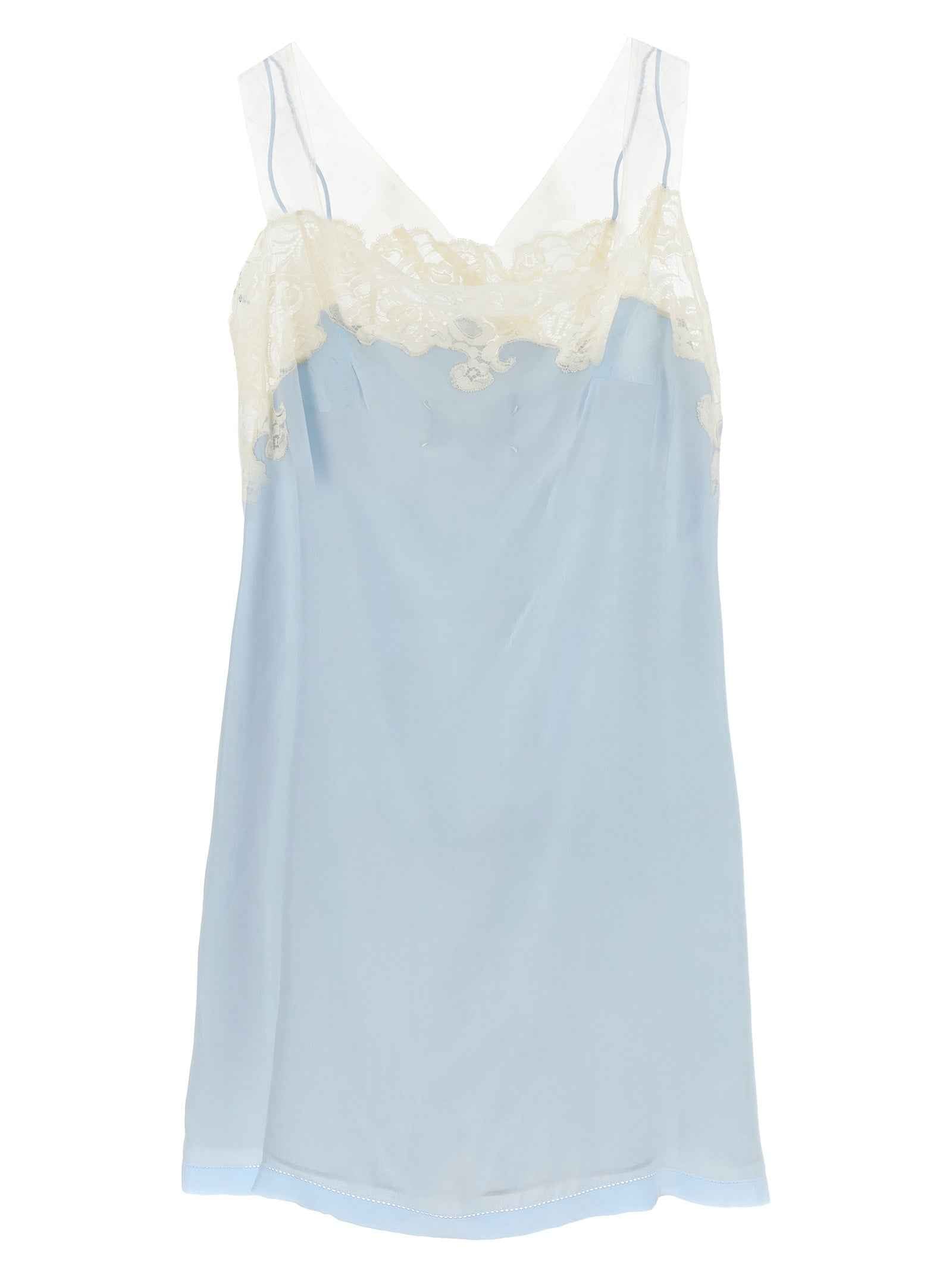 Maison Margiela Blue Copper Short Dress