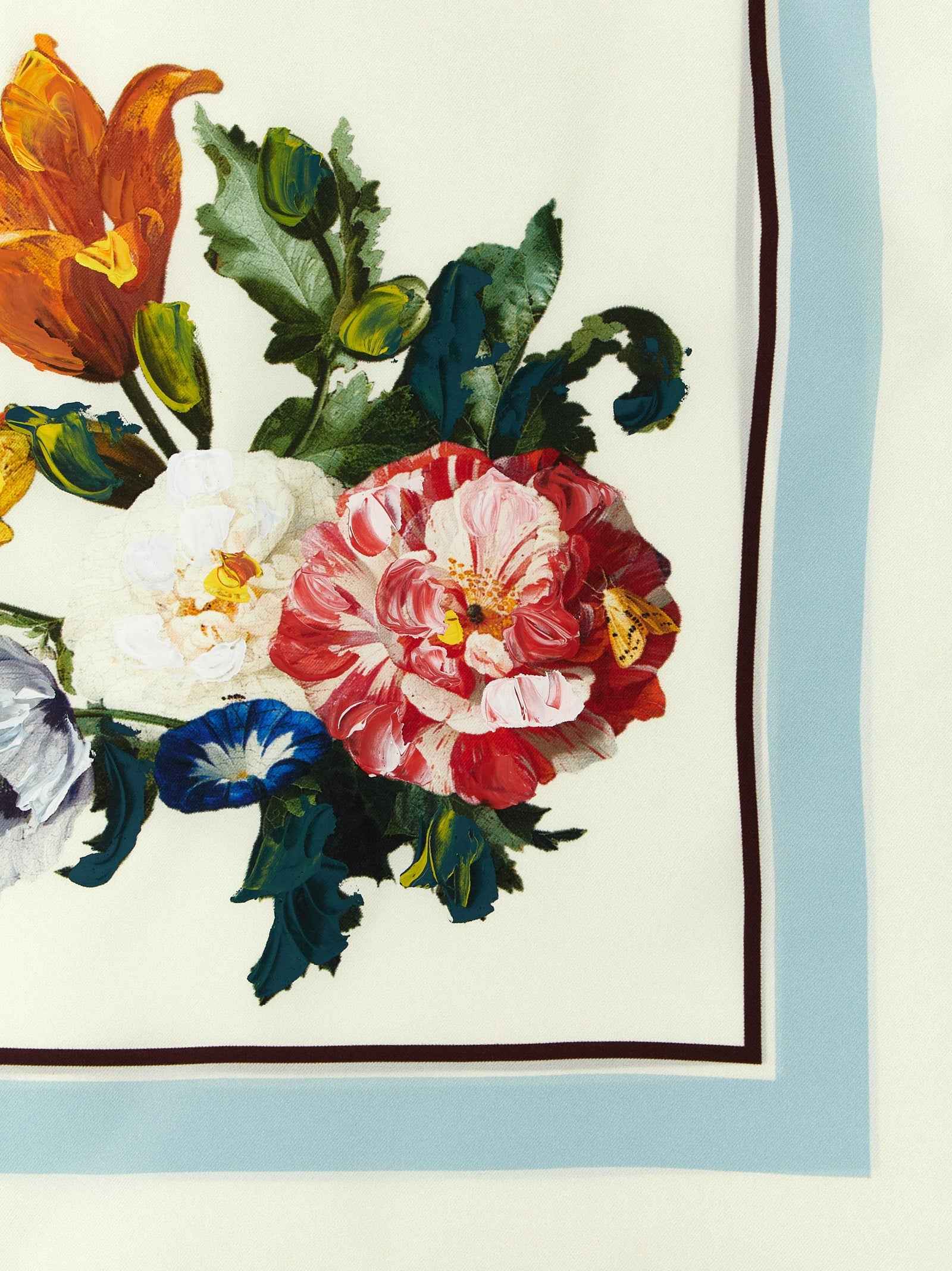 Maison Margiela White Silk Scarf
