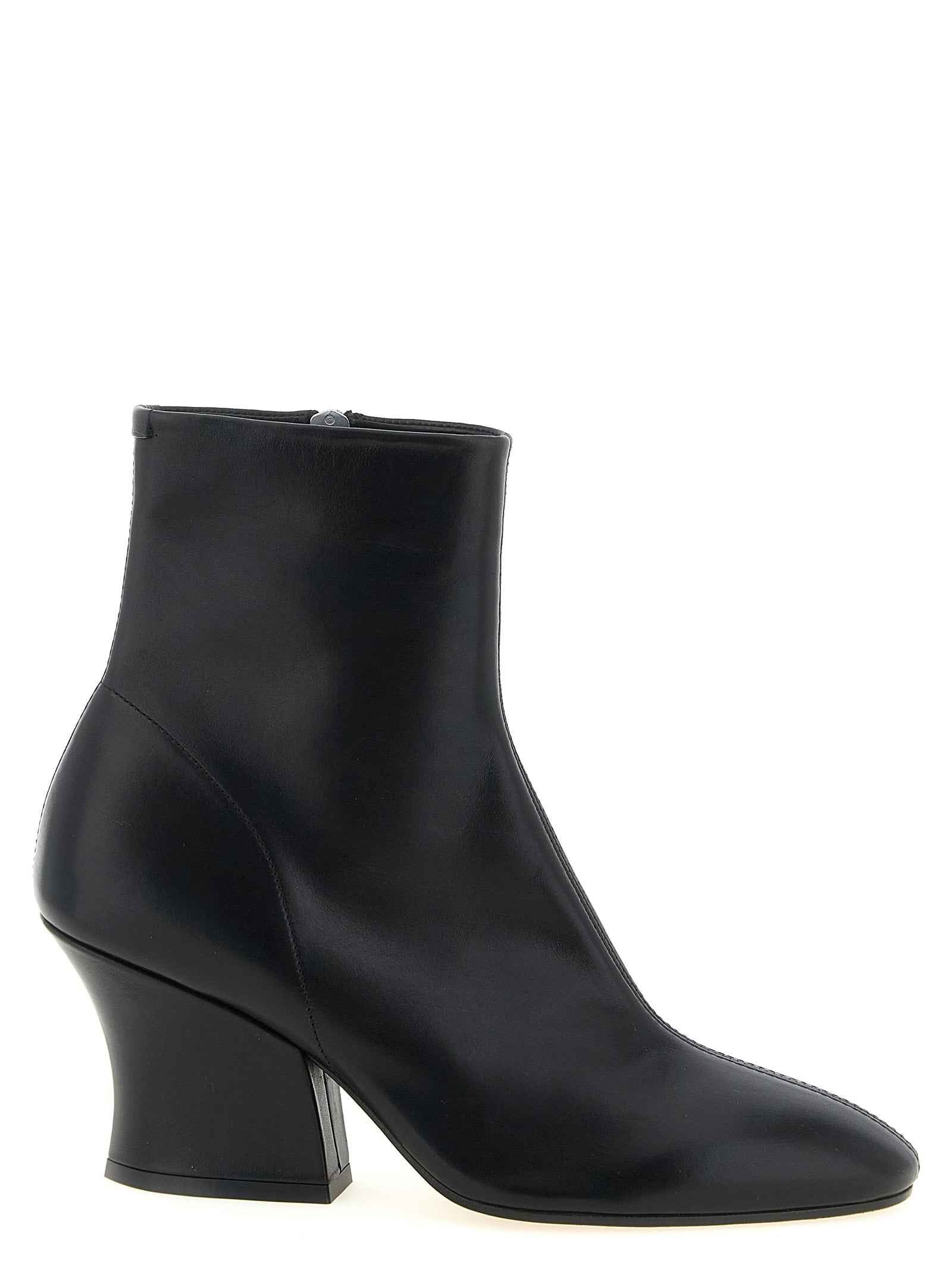 Jil Sander Black Calfskin Ankle Boots