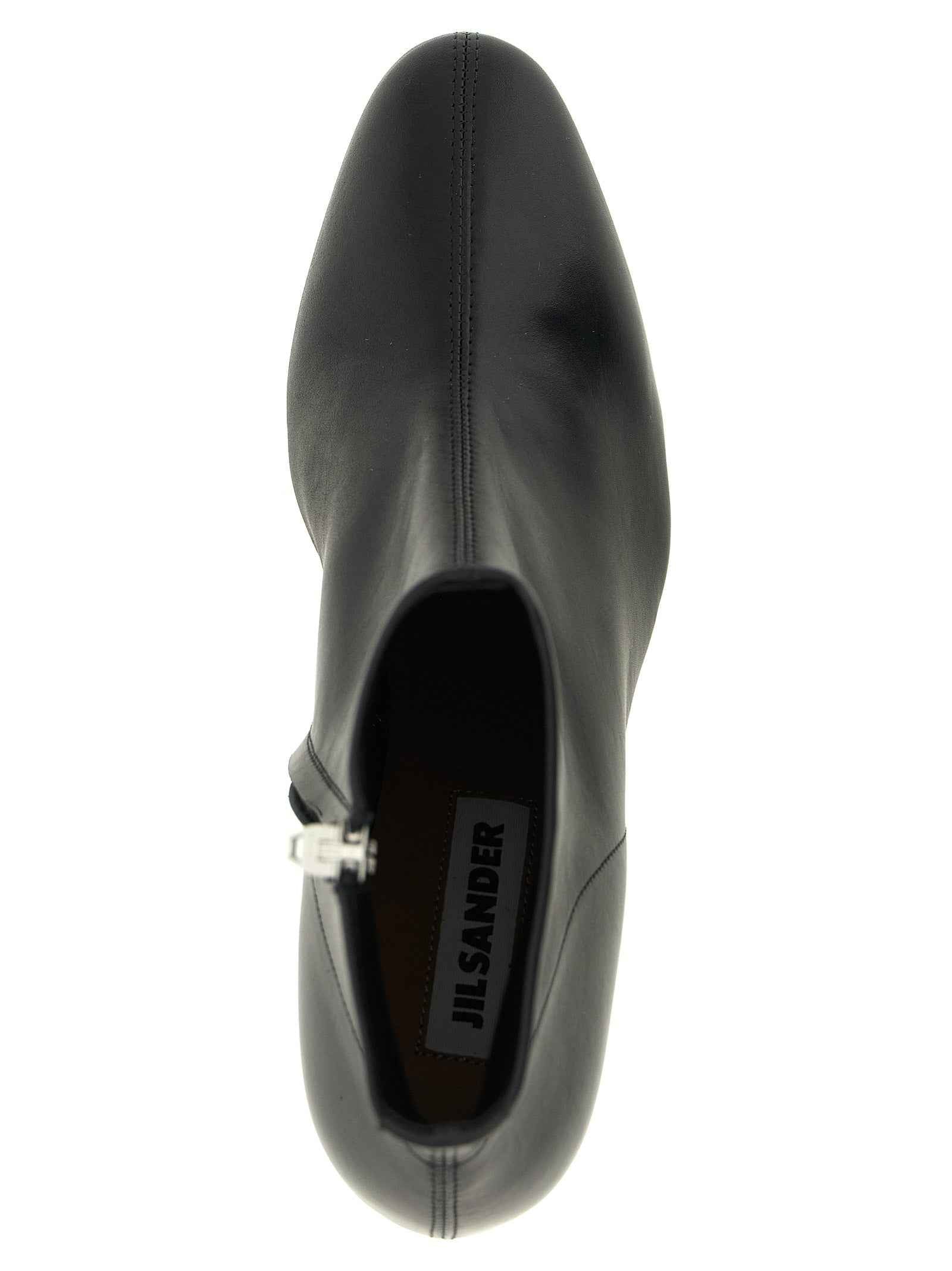 Jil Sander Black Calfskin Ankle Boots