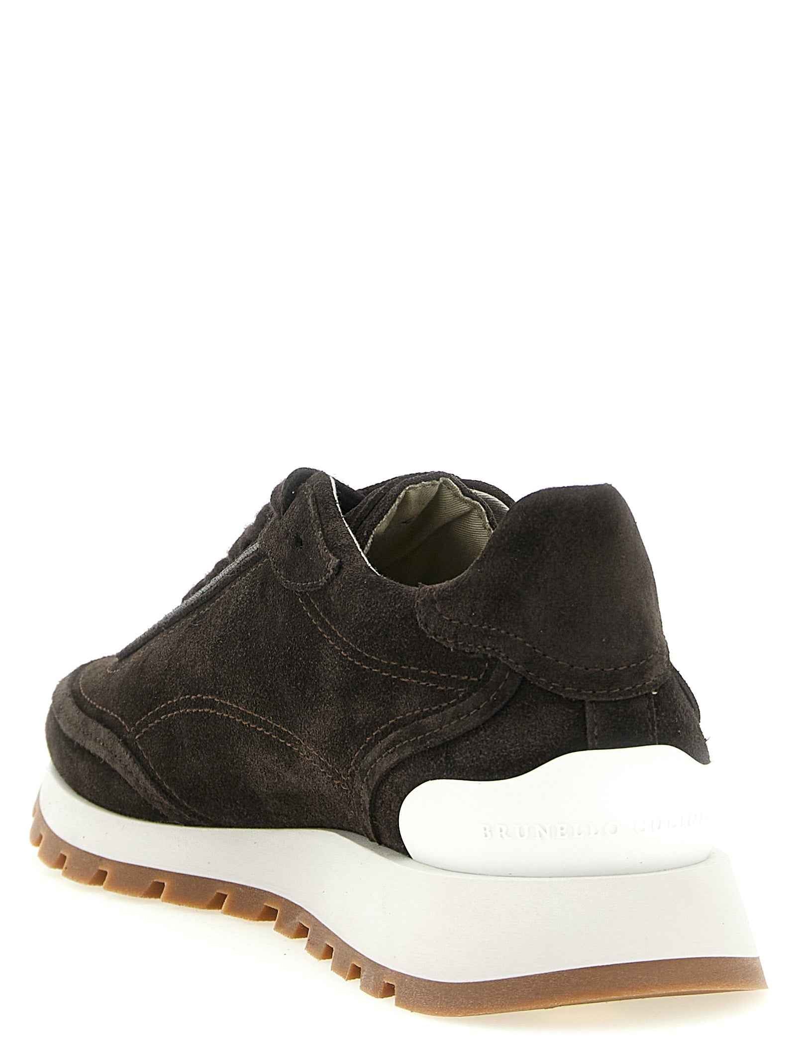 Brunello Cucinelli Brown Calfskin Sneakers