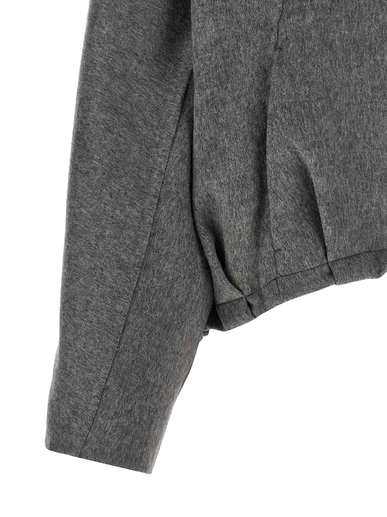 Brunello Cucinelli Gray Virgin Wool Full-Length Jacket