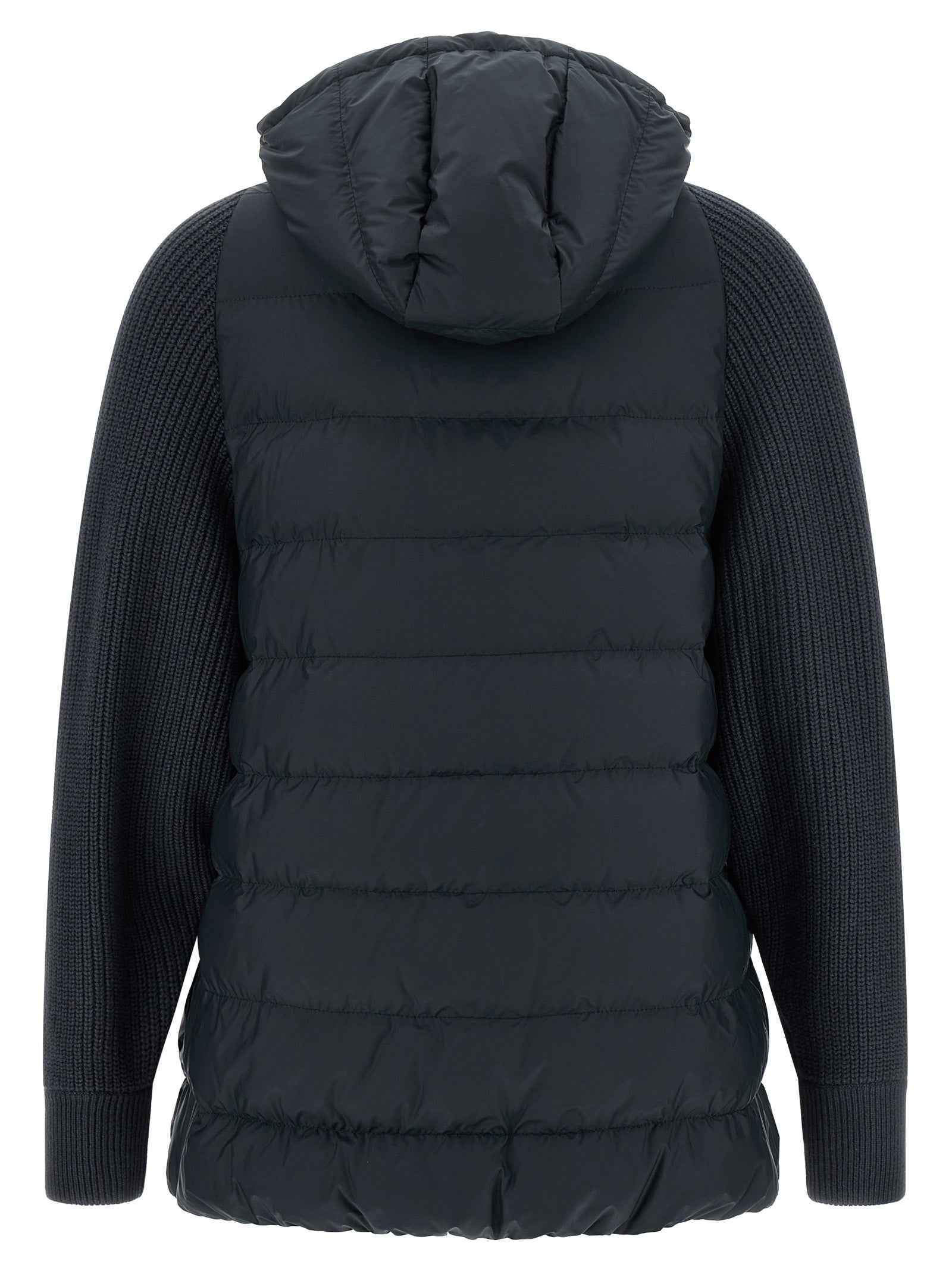 Brunello Cucinelli Blue Polyester Full-Length Jacket