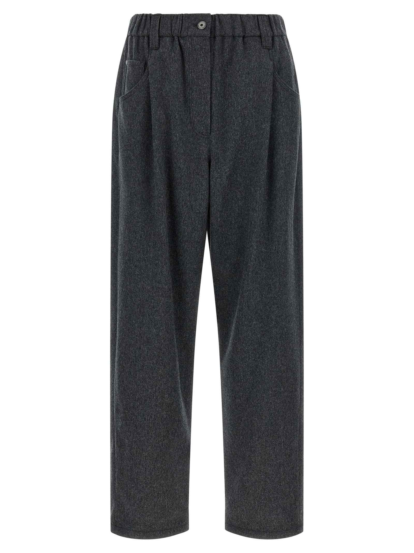Brunello Cucinelli Gray Wool Pants