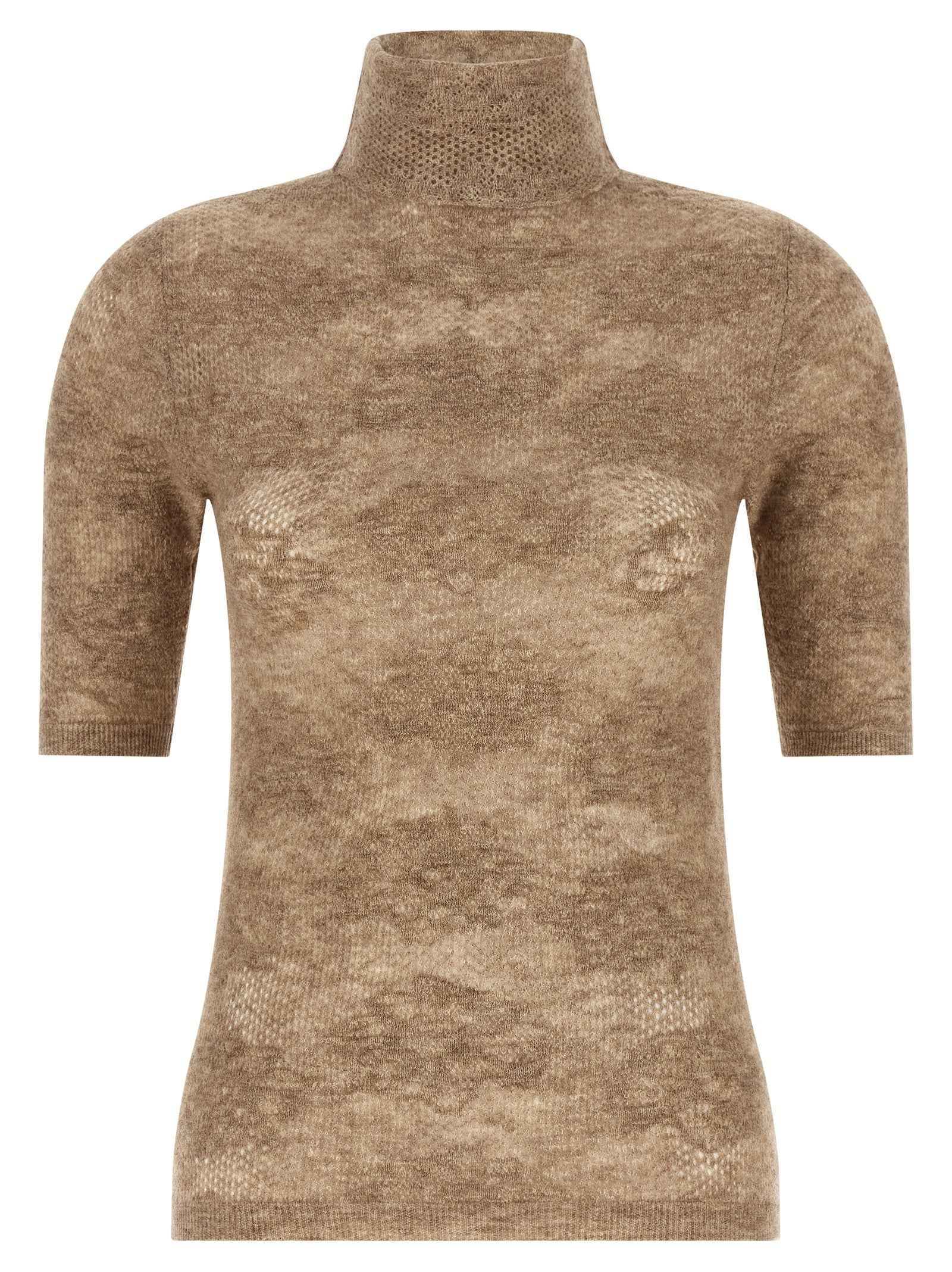 Brunello Cucinelli Beige Silk Cardigan