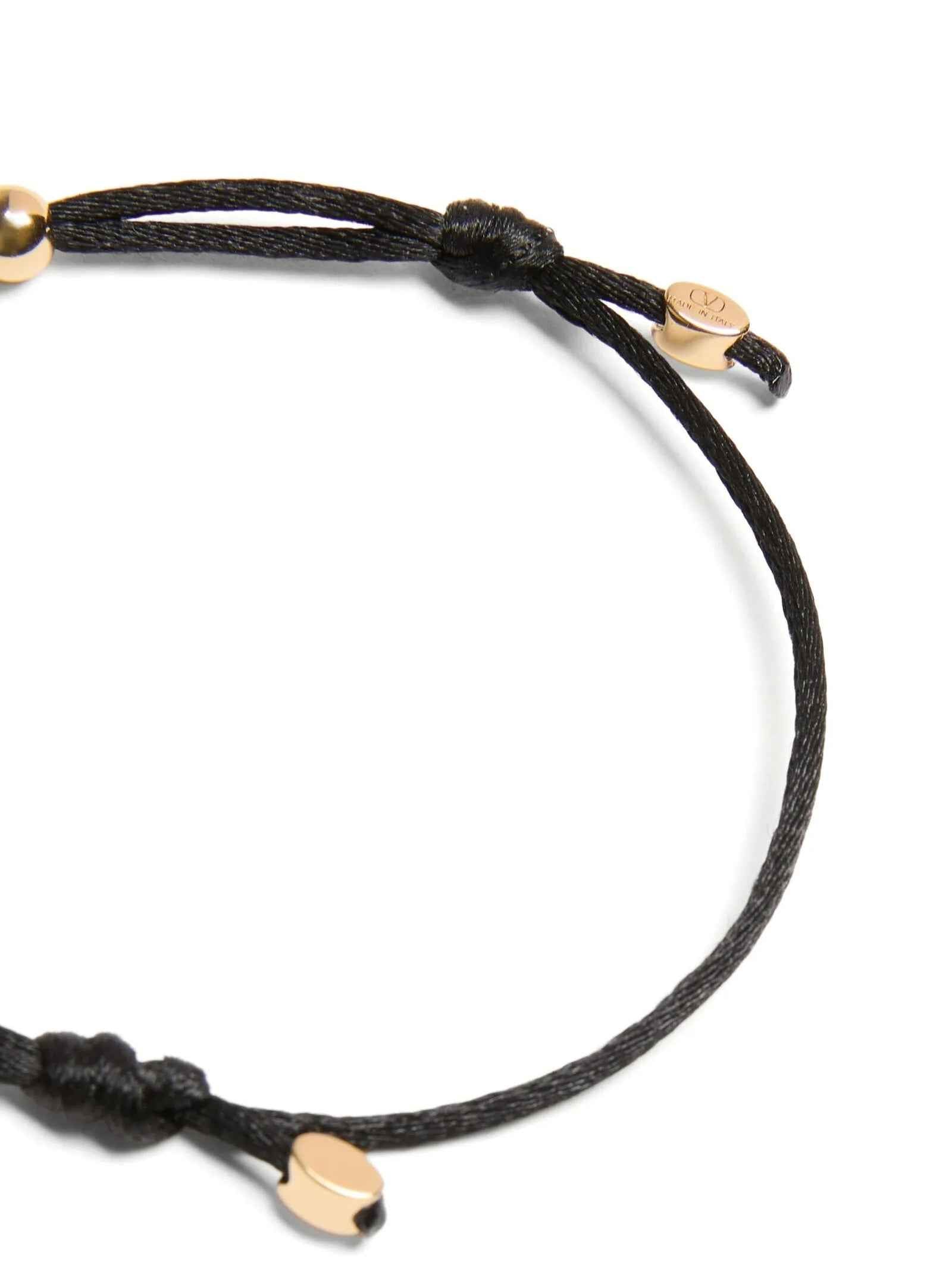 Valentino Garavani Black Polyester Bracelet