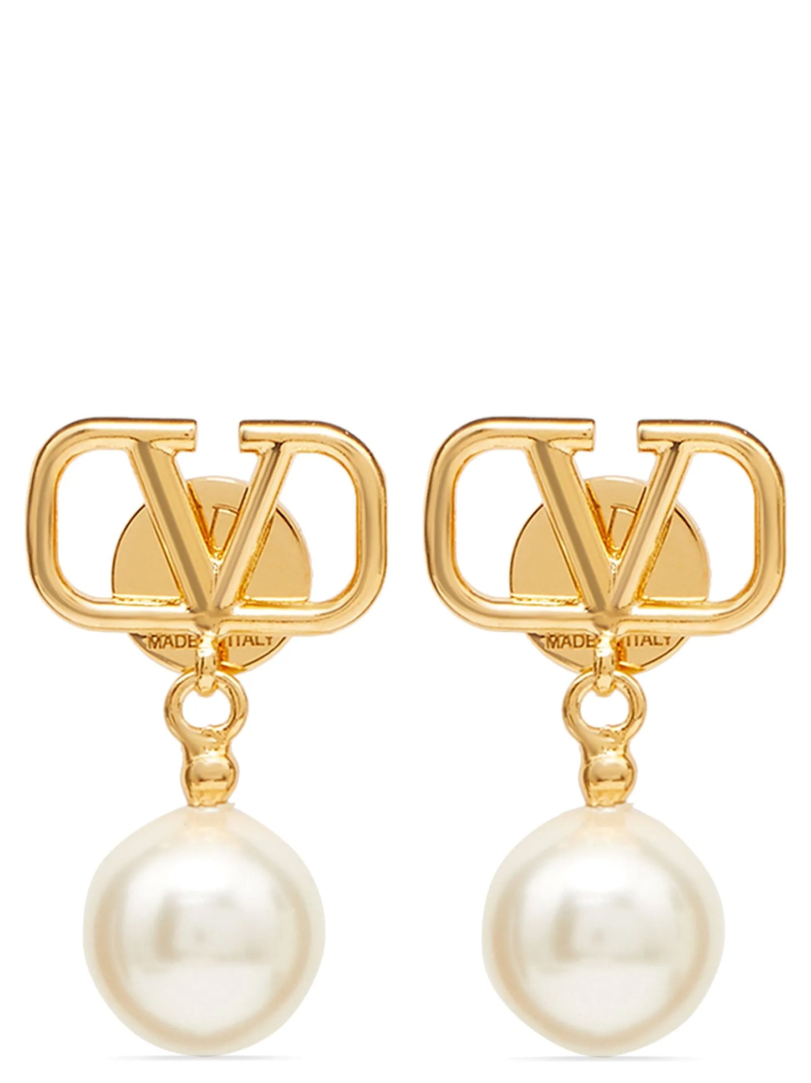 Valentino Garavani Gold Brass Earrings