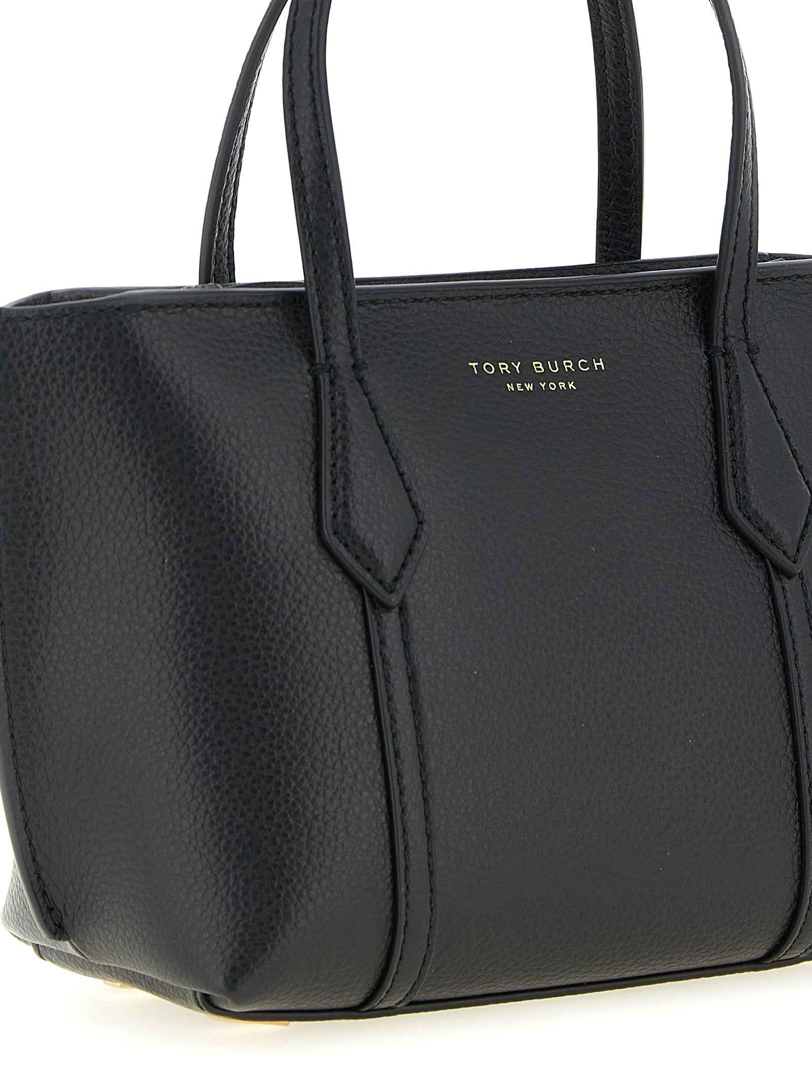 Tory Burch Black Cowhide Handbag