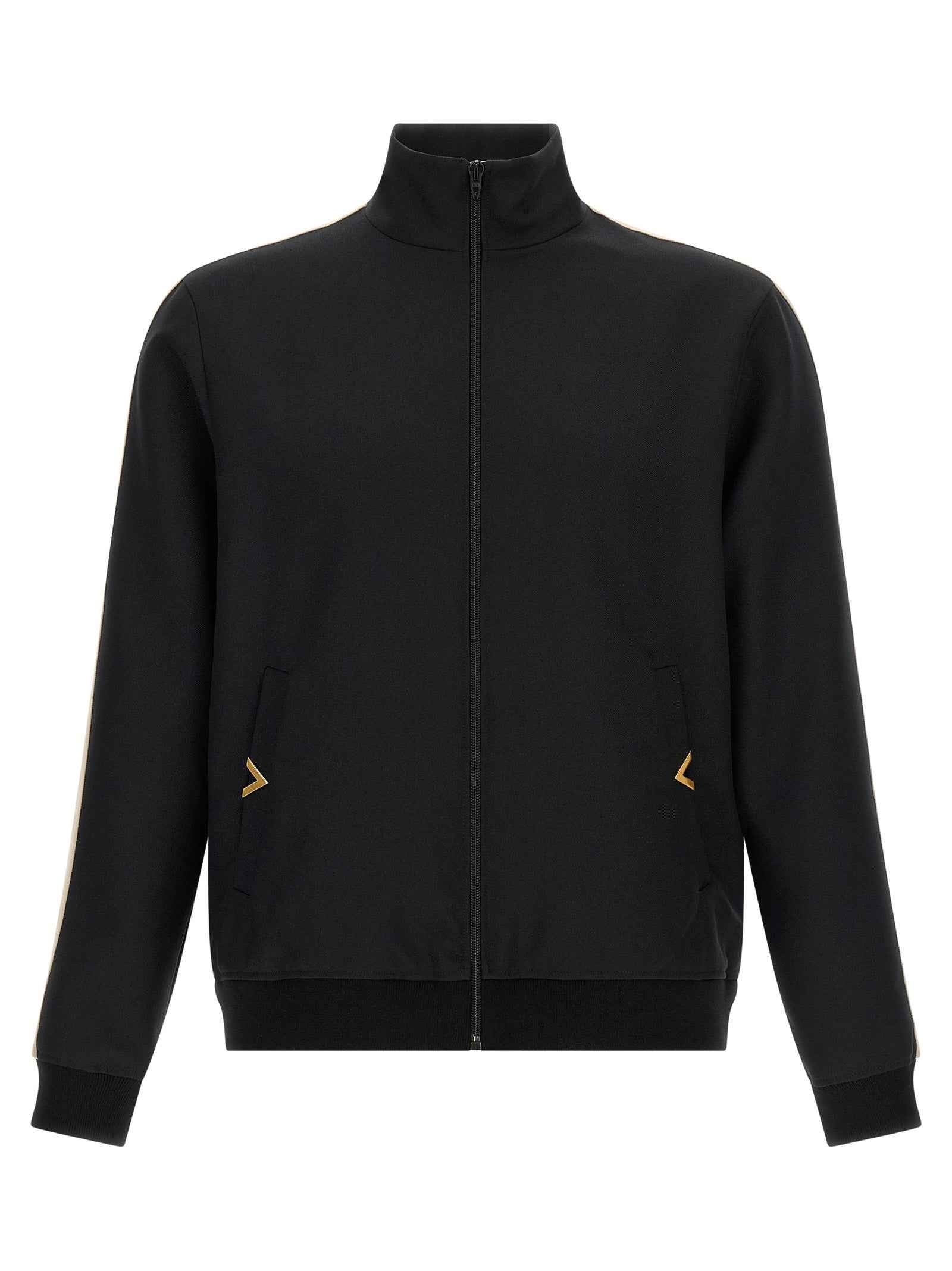 Valentino Garavani Black Polyester Sweatshirt