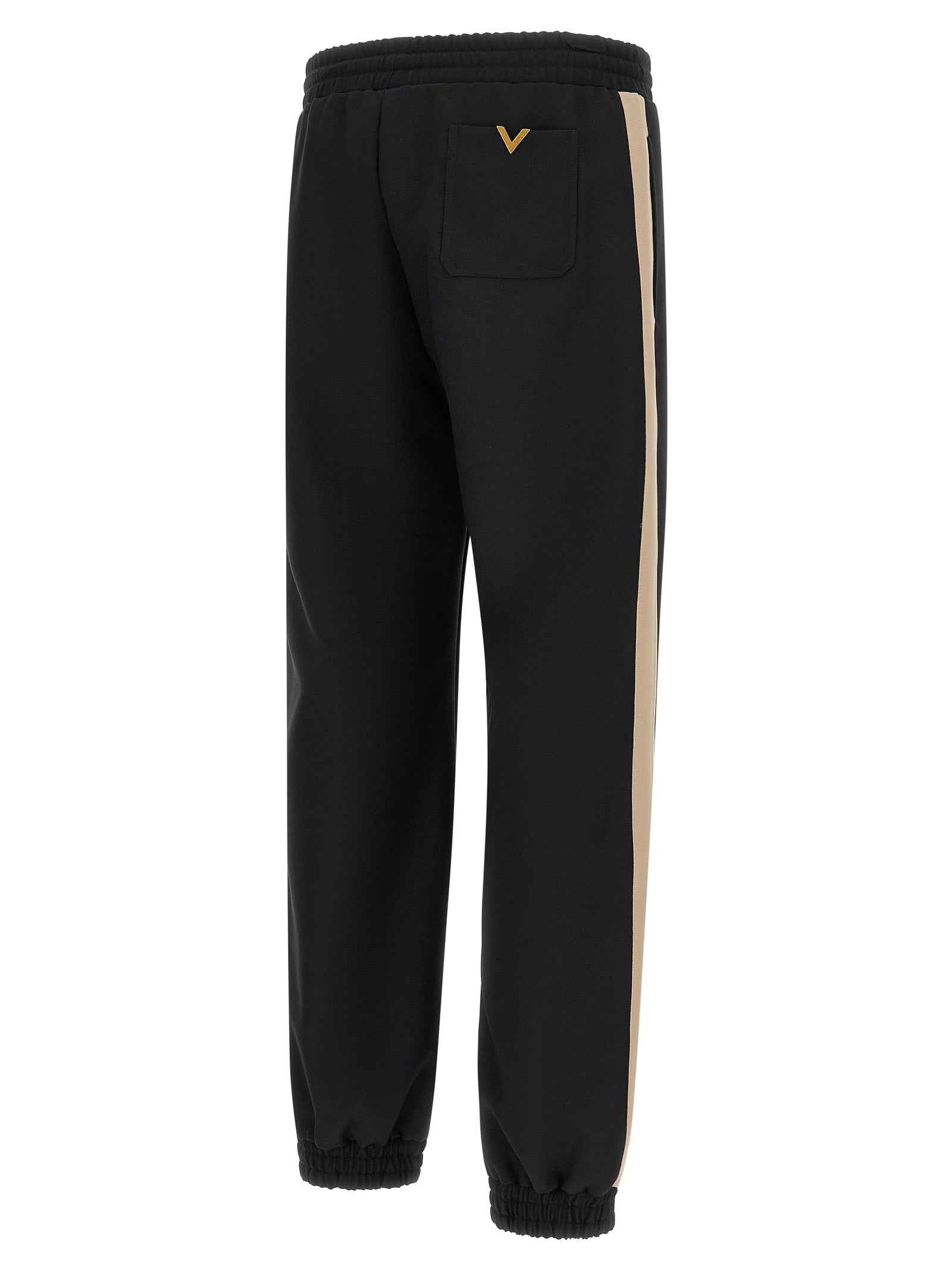 Valentino Garavani Black Polyester Athletic Pants