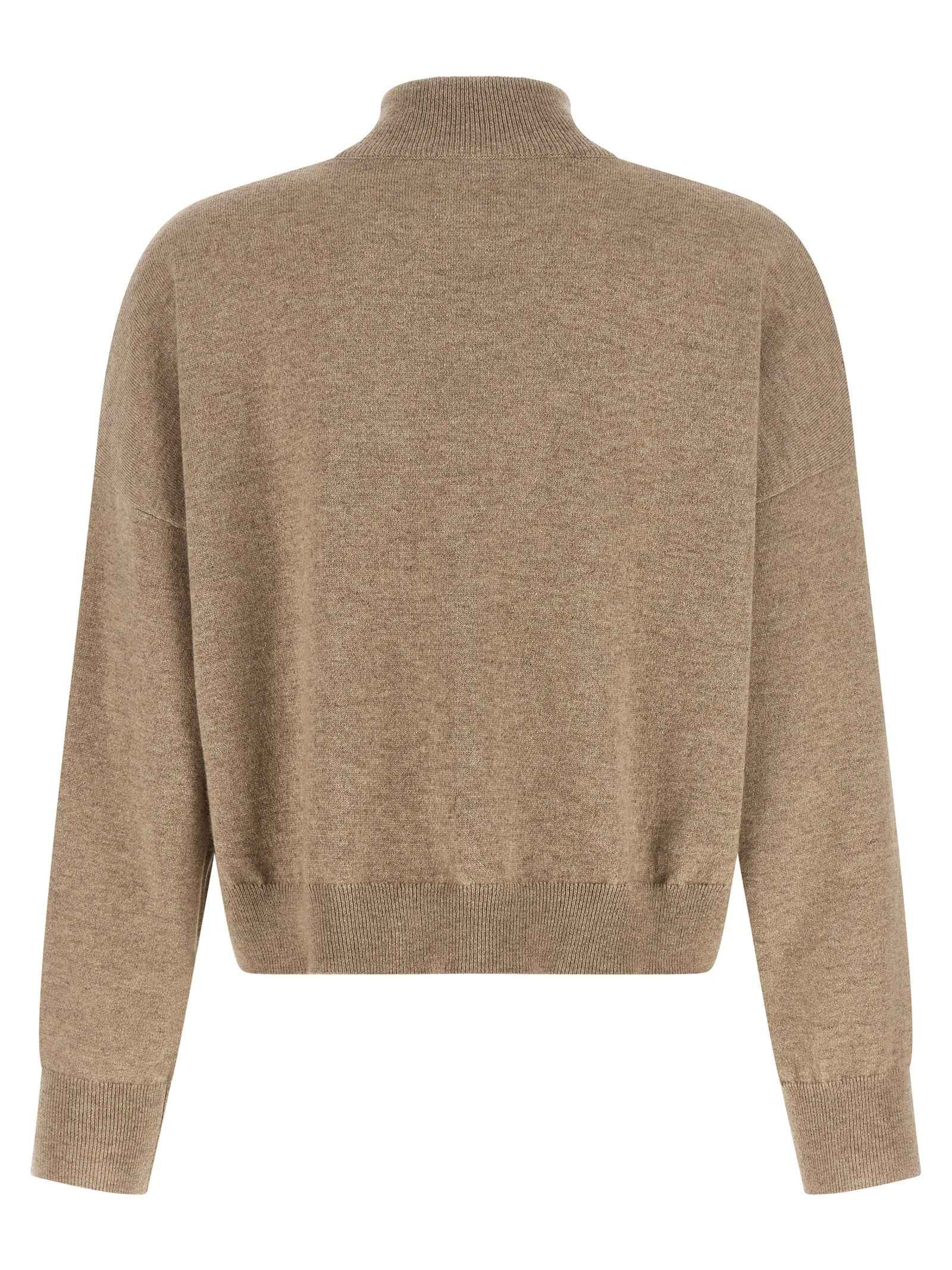 Brunello Cucinelli Beige Cashmere Cardigan