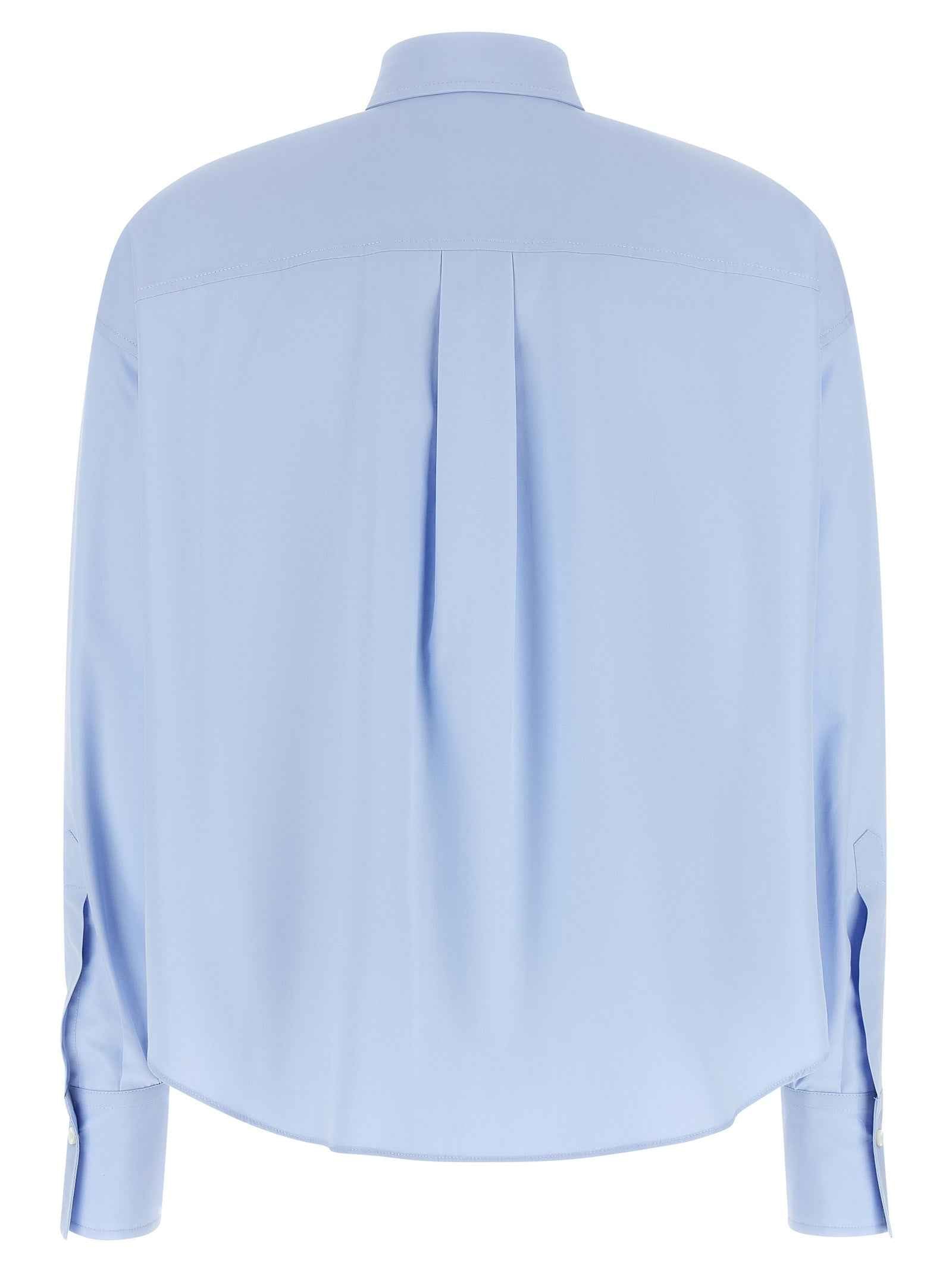 Brunello Cucinelli Blue Cotton Blouse