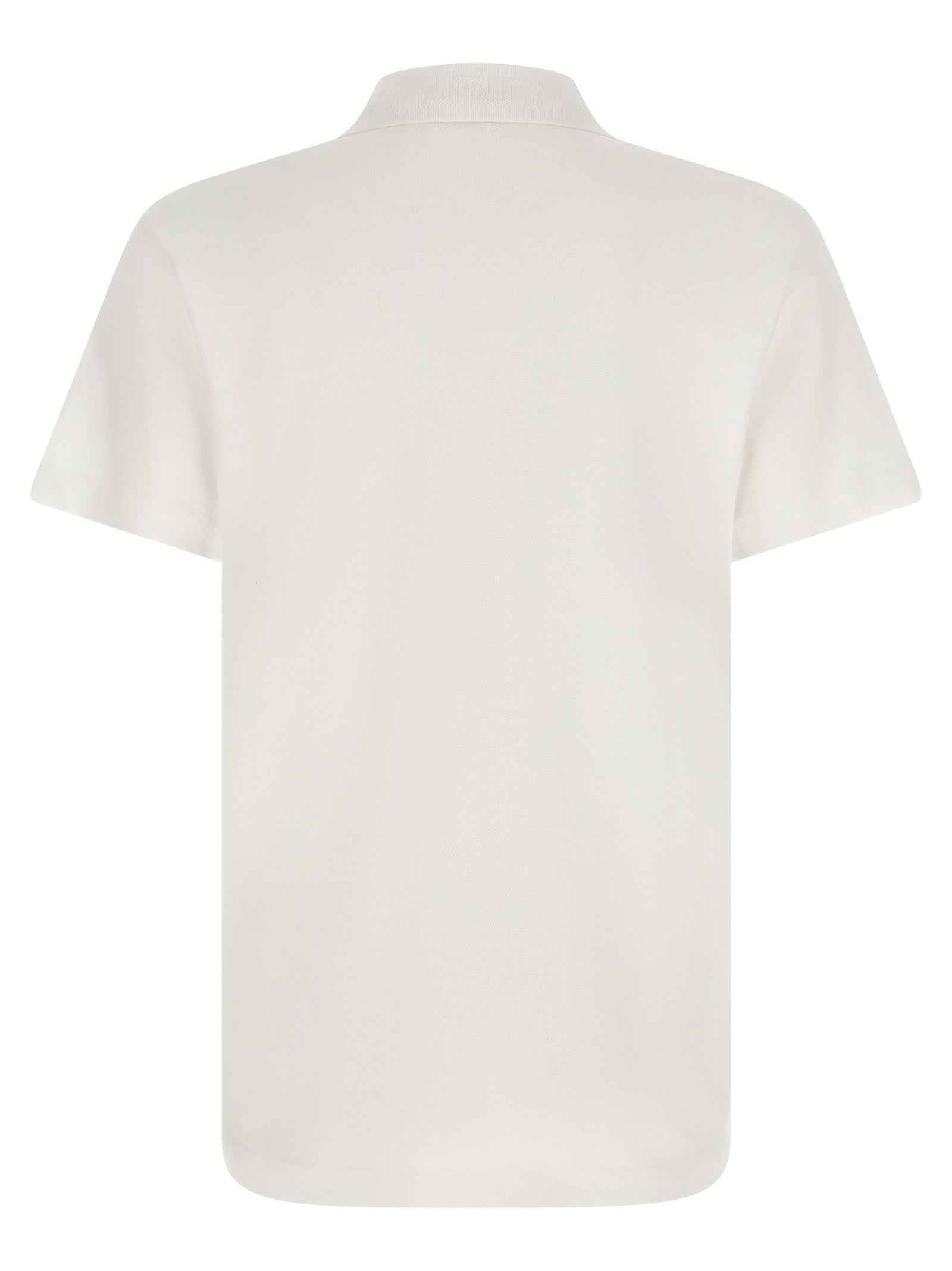 Versace White Cotton Polo Shirt