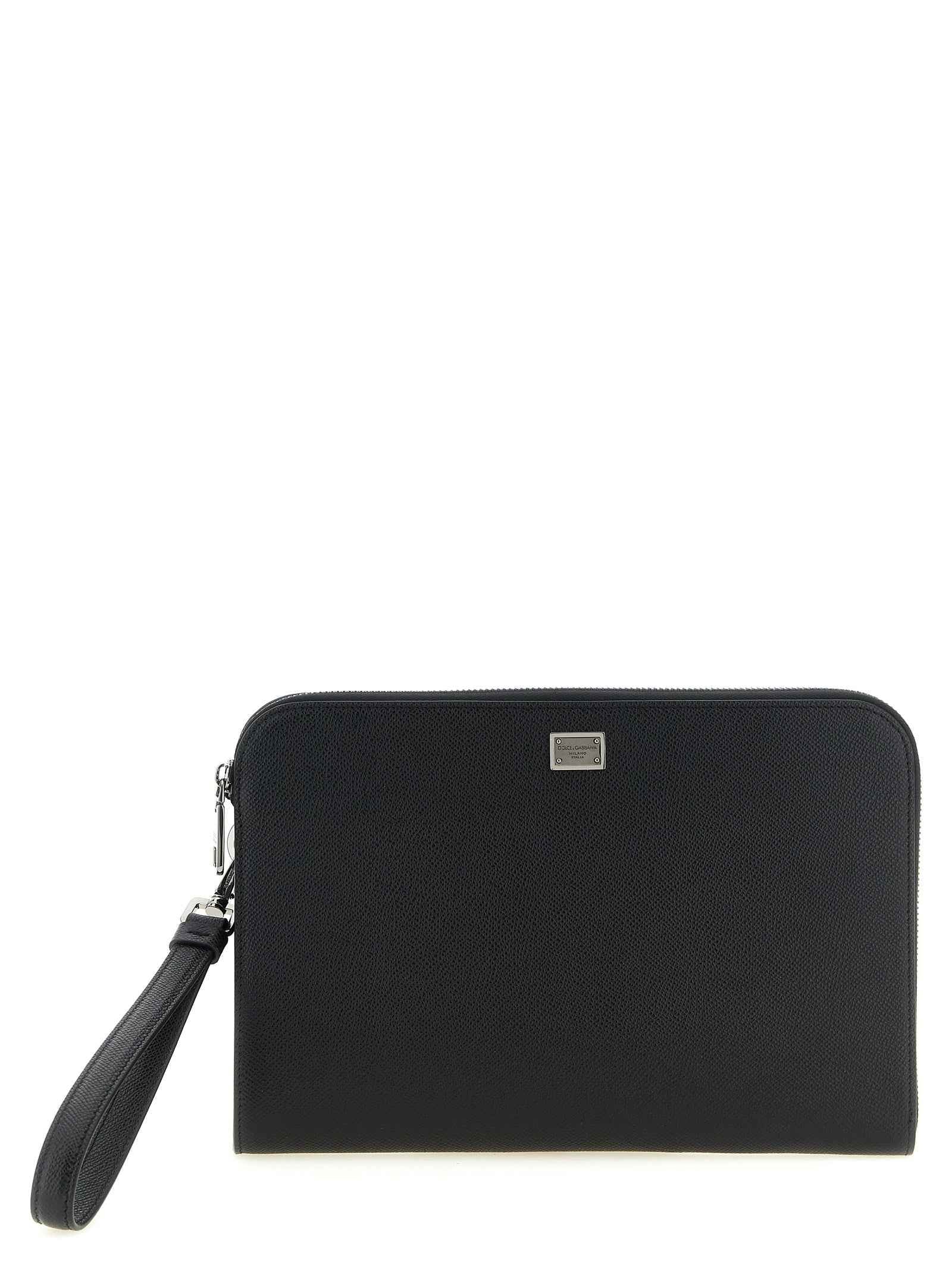 Dolce & Gabbana Black Calfskin Clutch Bag