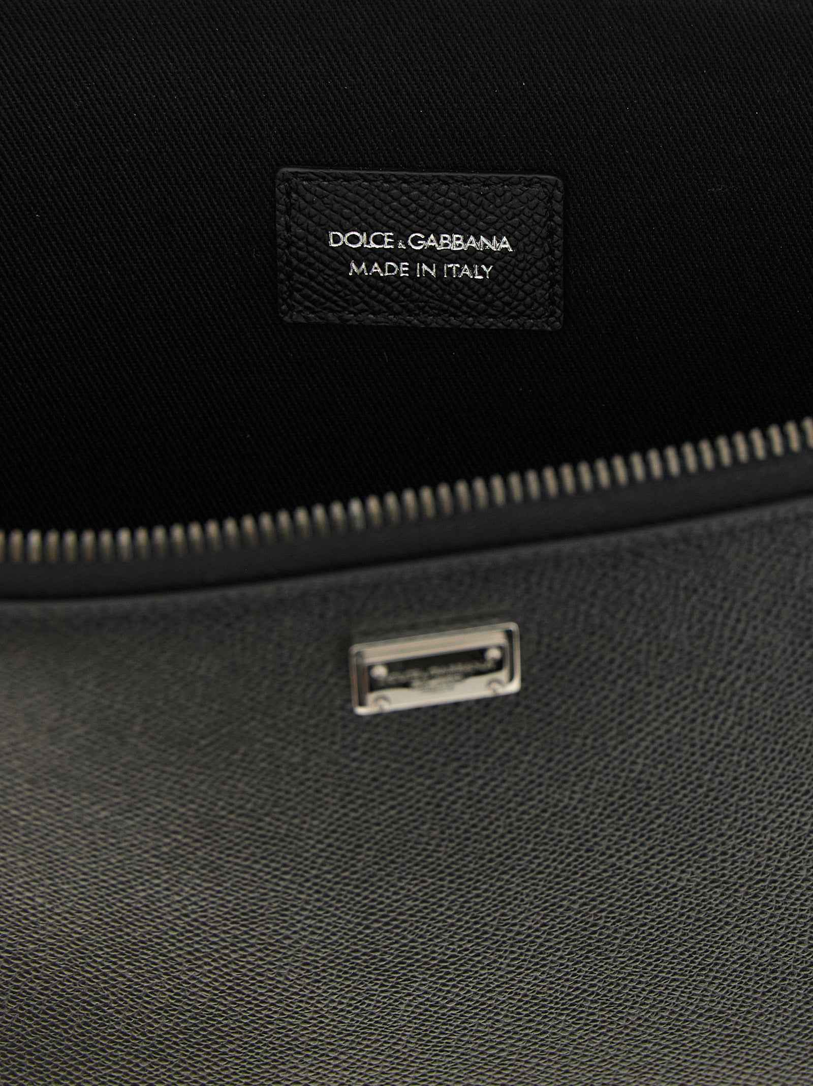 Dolce & Gabbana Black Calfskin Clutch Bag