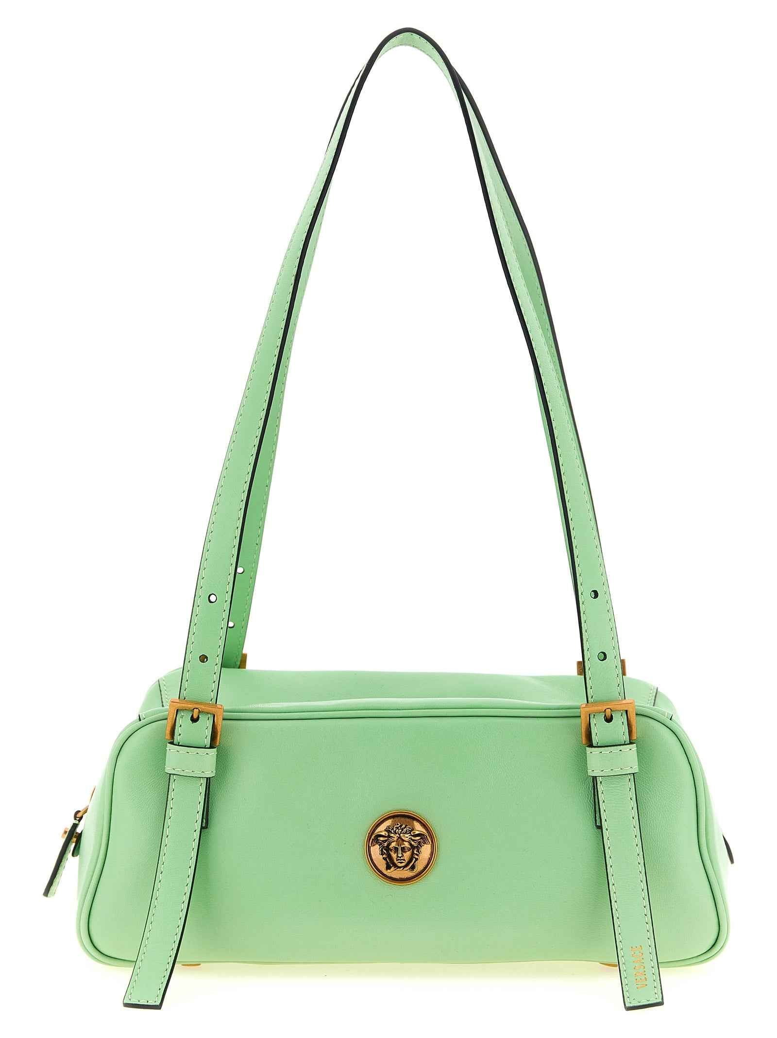 Versace Bicolor Lamb Leather Shoulder Bag