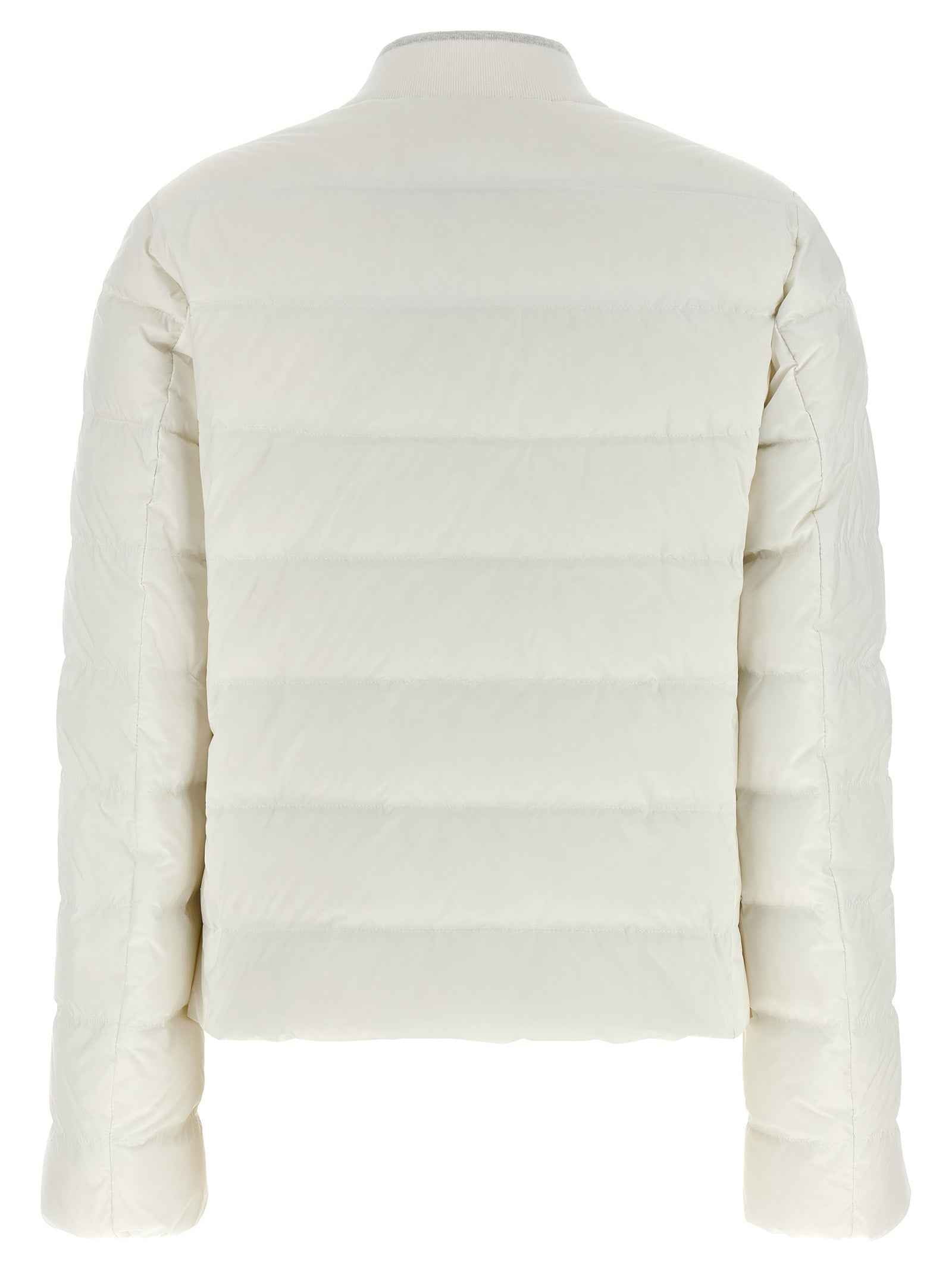 Brunello Cucinelli White Polyester Full-Length Jacket