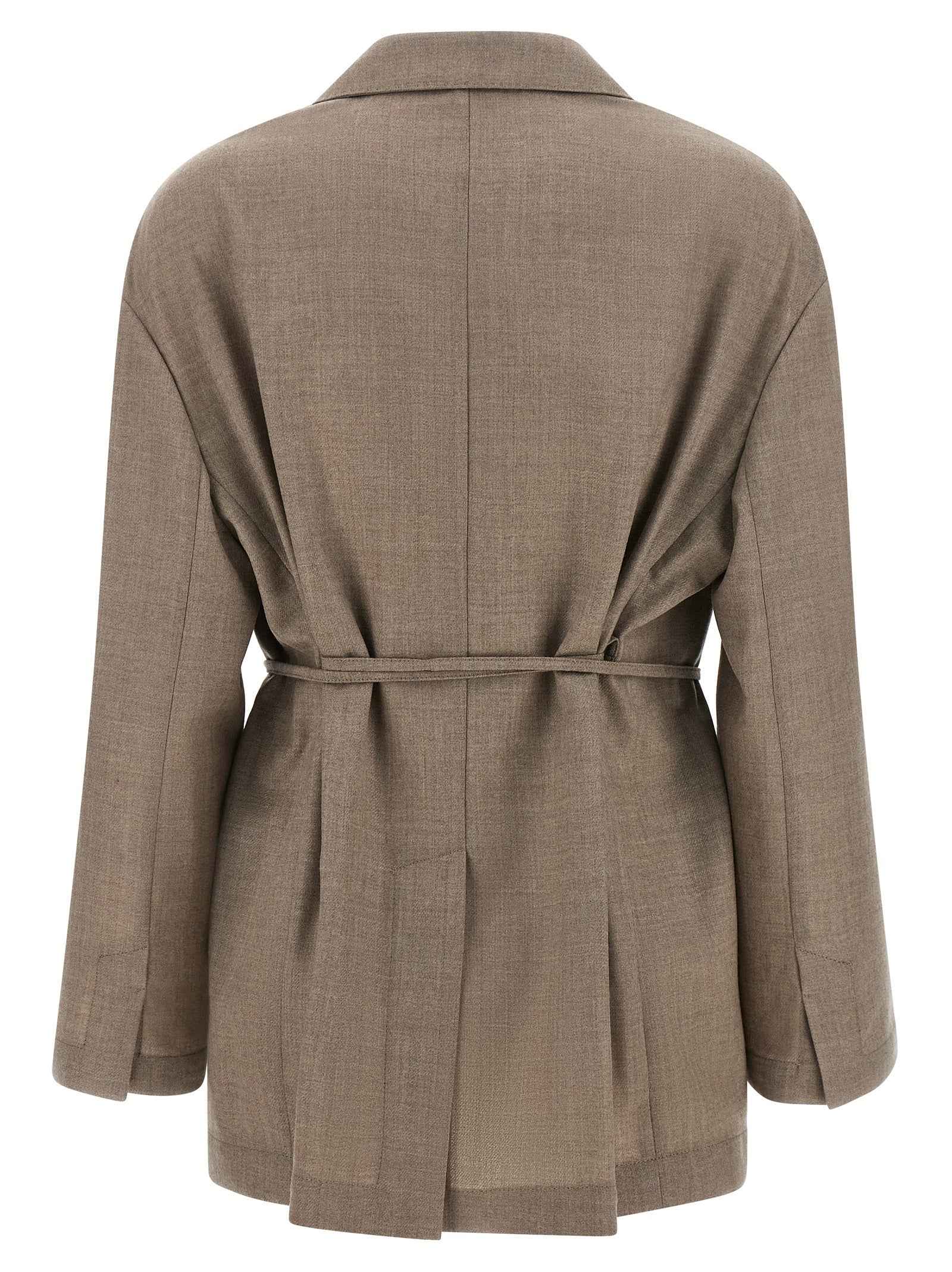 Brunello Cucinelli Beige Virgin Wool Blazer