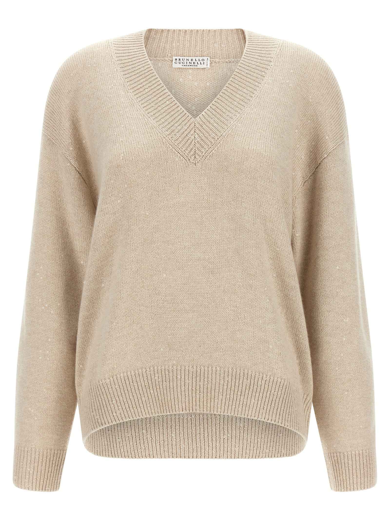 Brunello Cucinelli Beige Cashmere Cardigan
