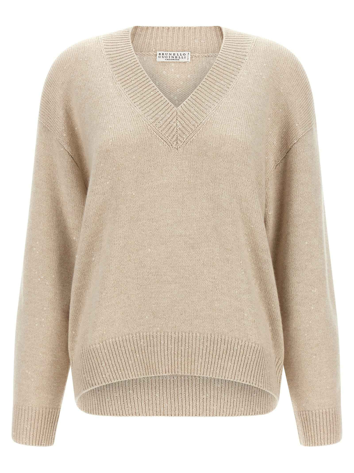 Brunello Cucinelli Beige Cashmere Cardigan