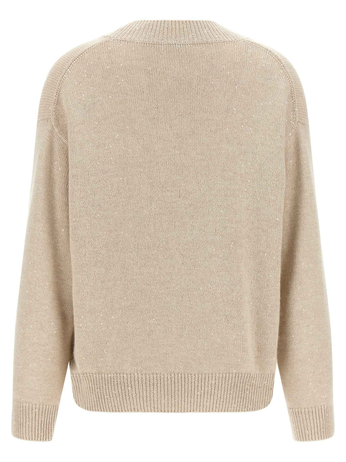 Brunello Cucinelli Beige Cashmere Cardigan