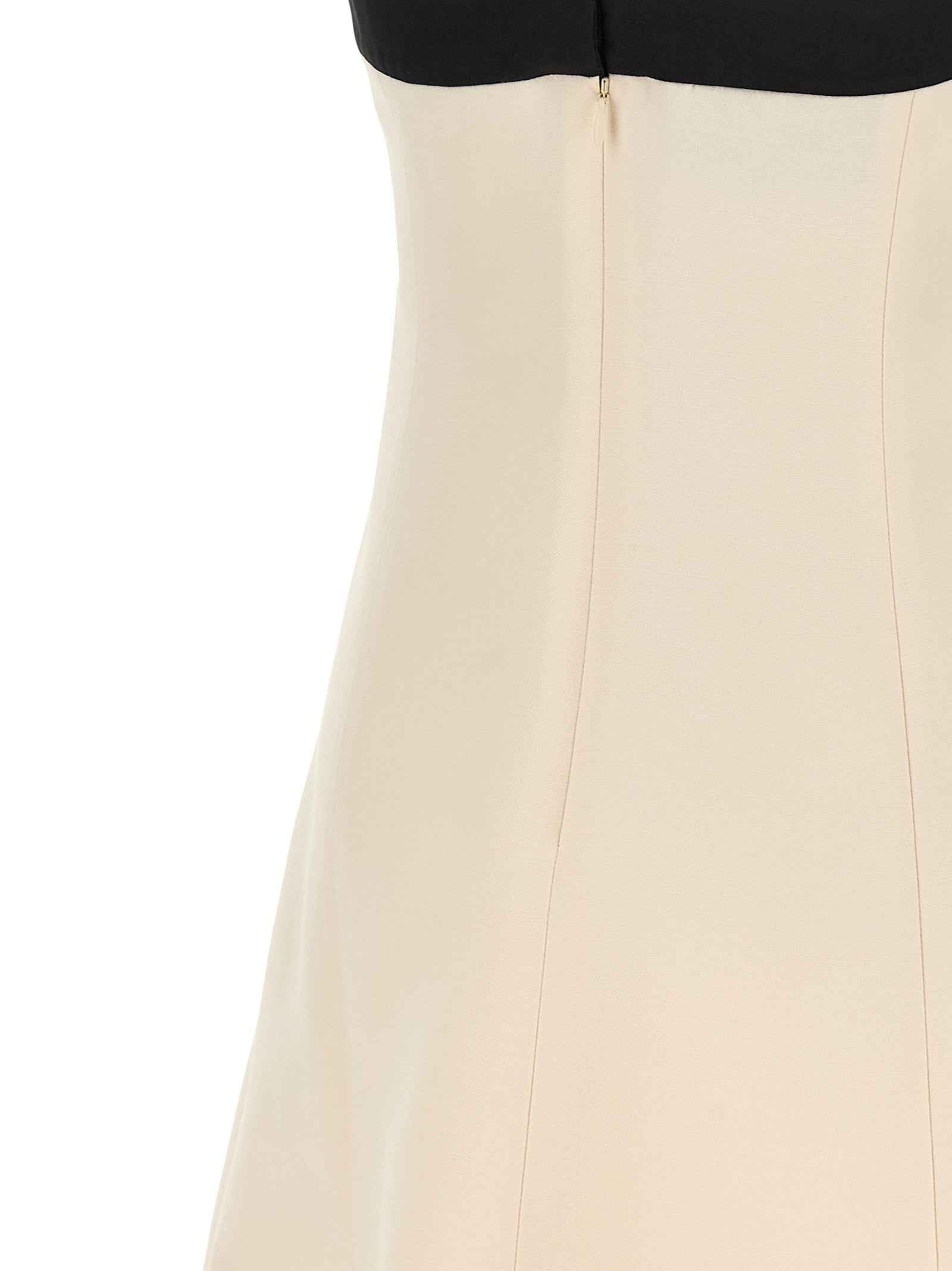 Valentino Garavani Bicolor Virgin Wool Short Dress