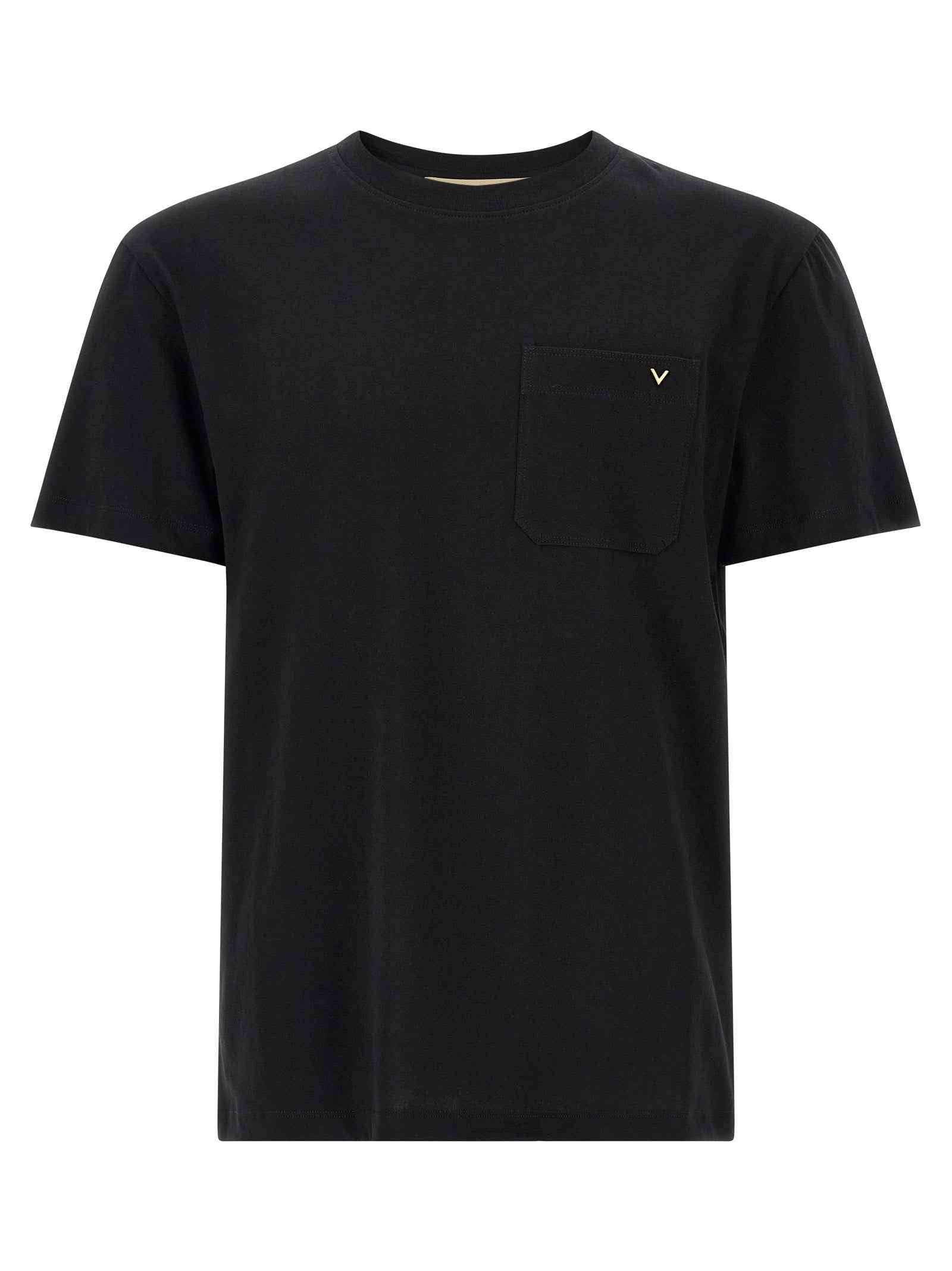 Valentino Garavani Black Cotton T-Shirt