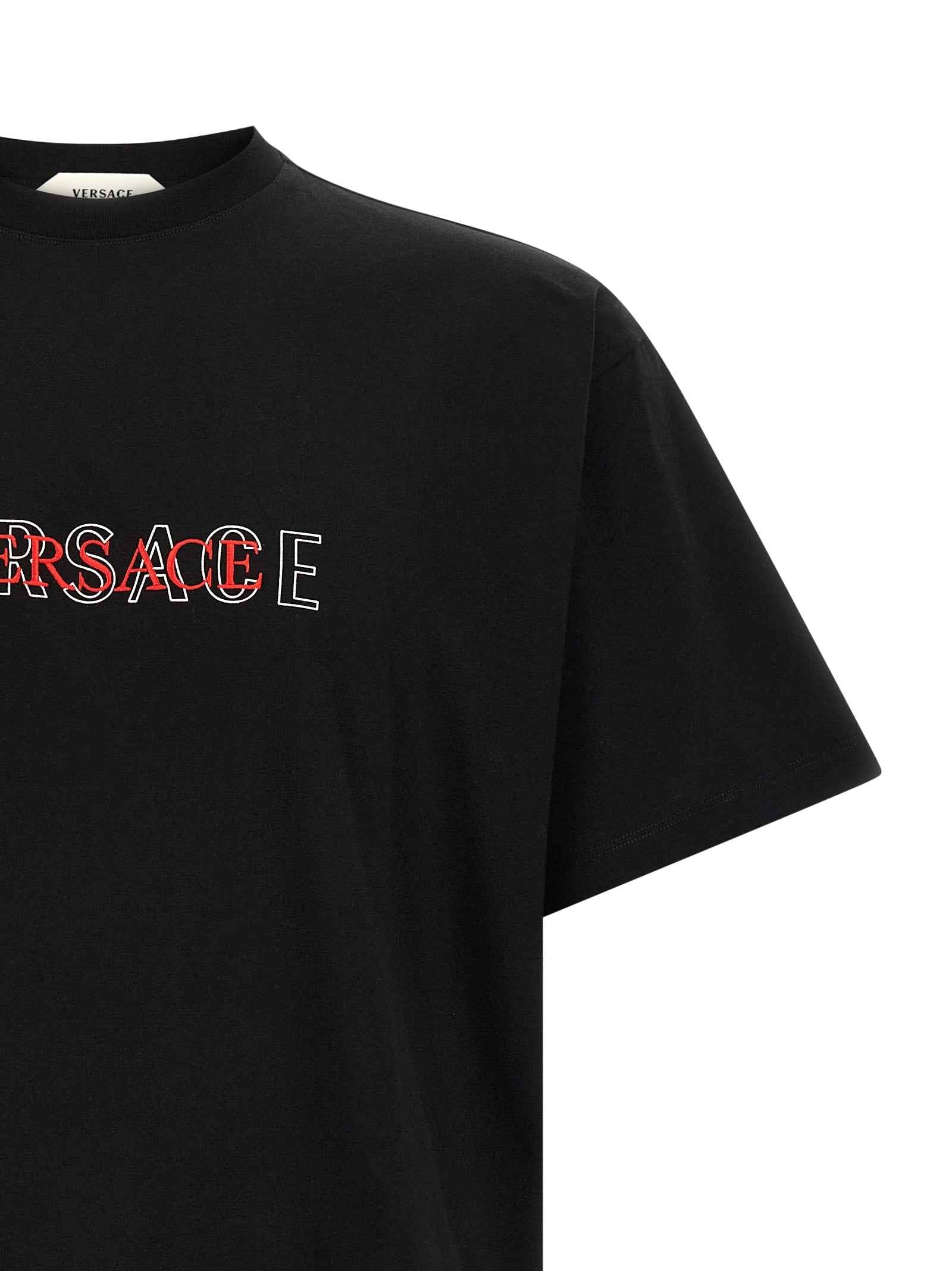 Versace Black Cotton T-Shirt