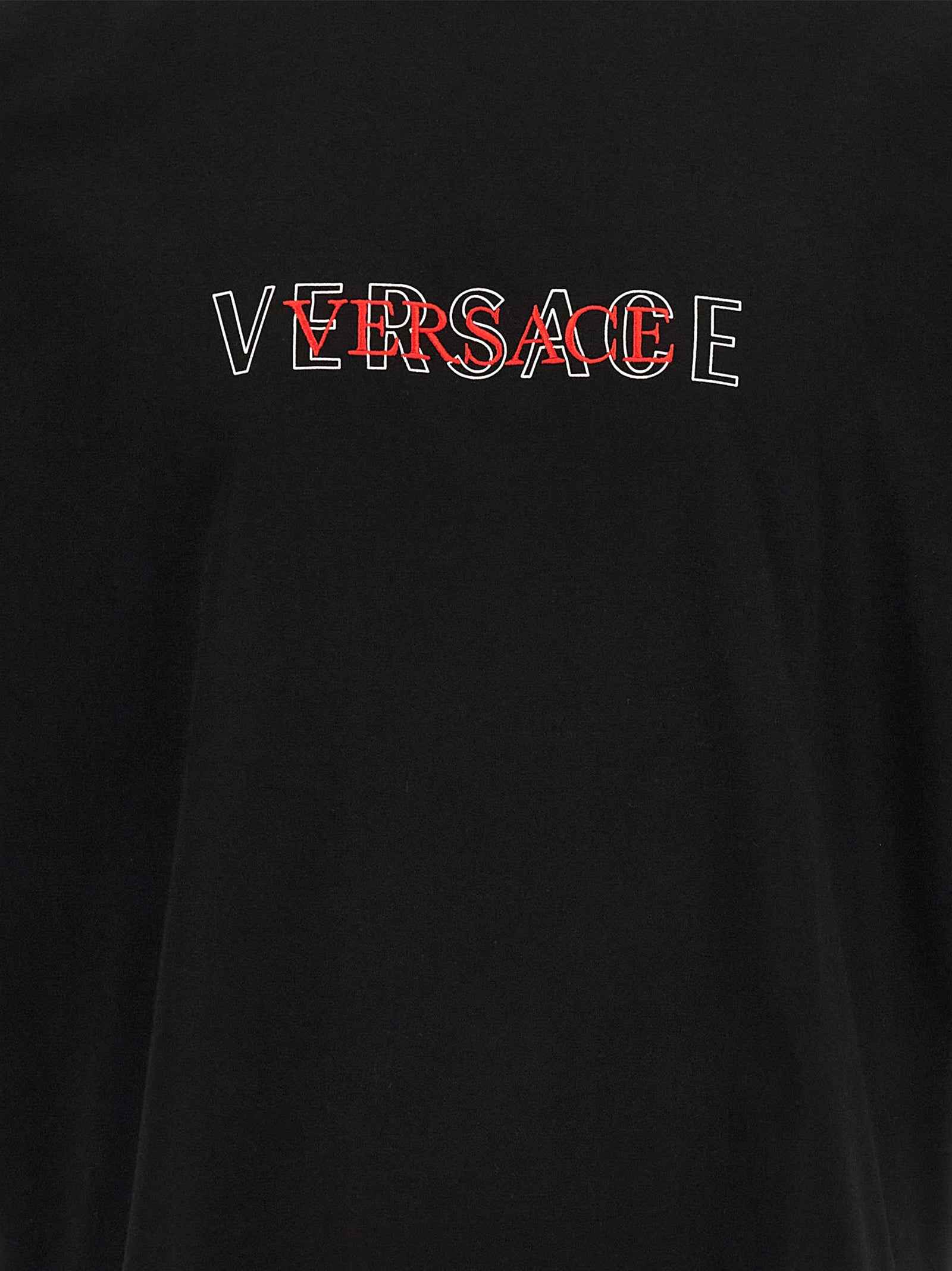 Versace Black Cotton T-Shirt