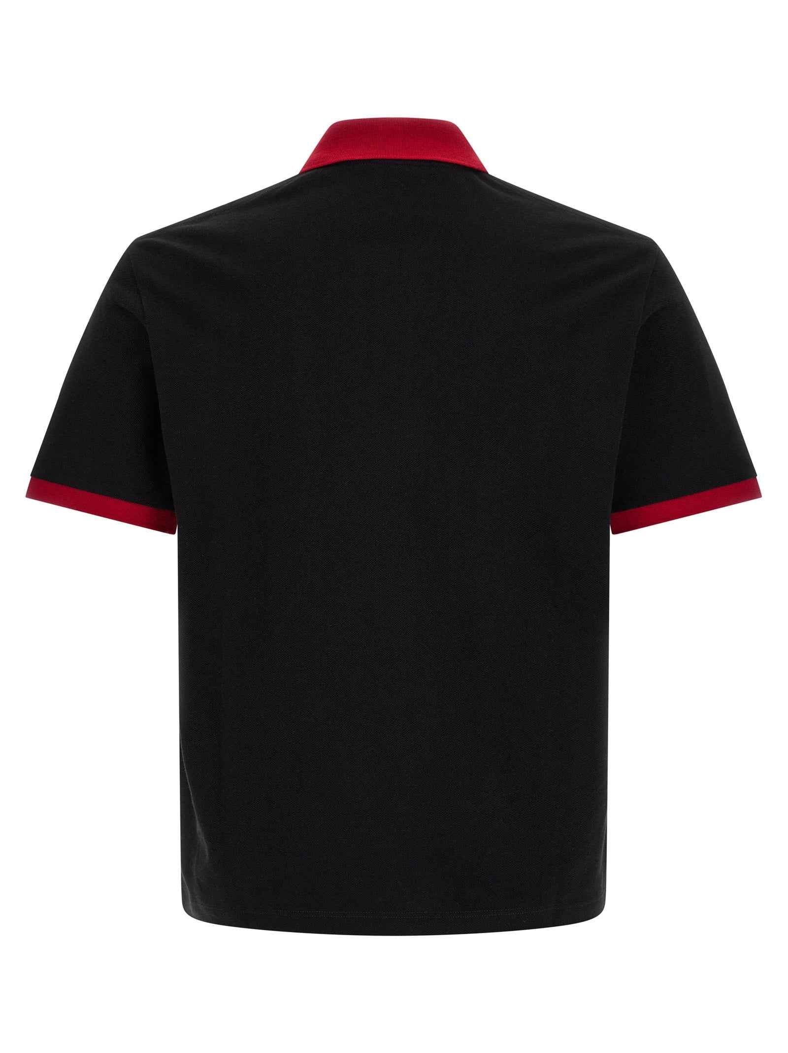 Versace Black Cotton Polo Shirt