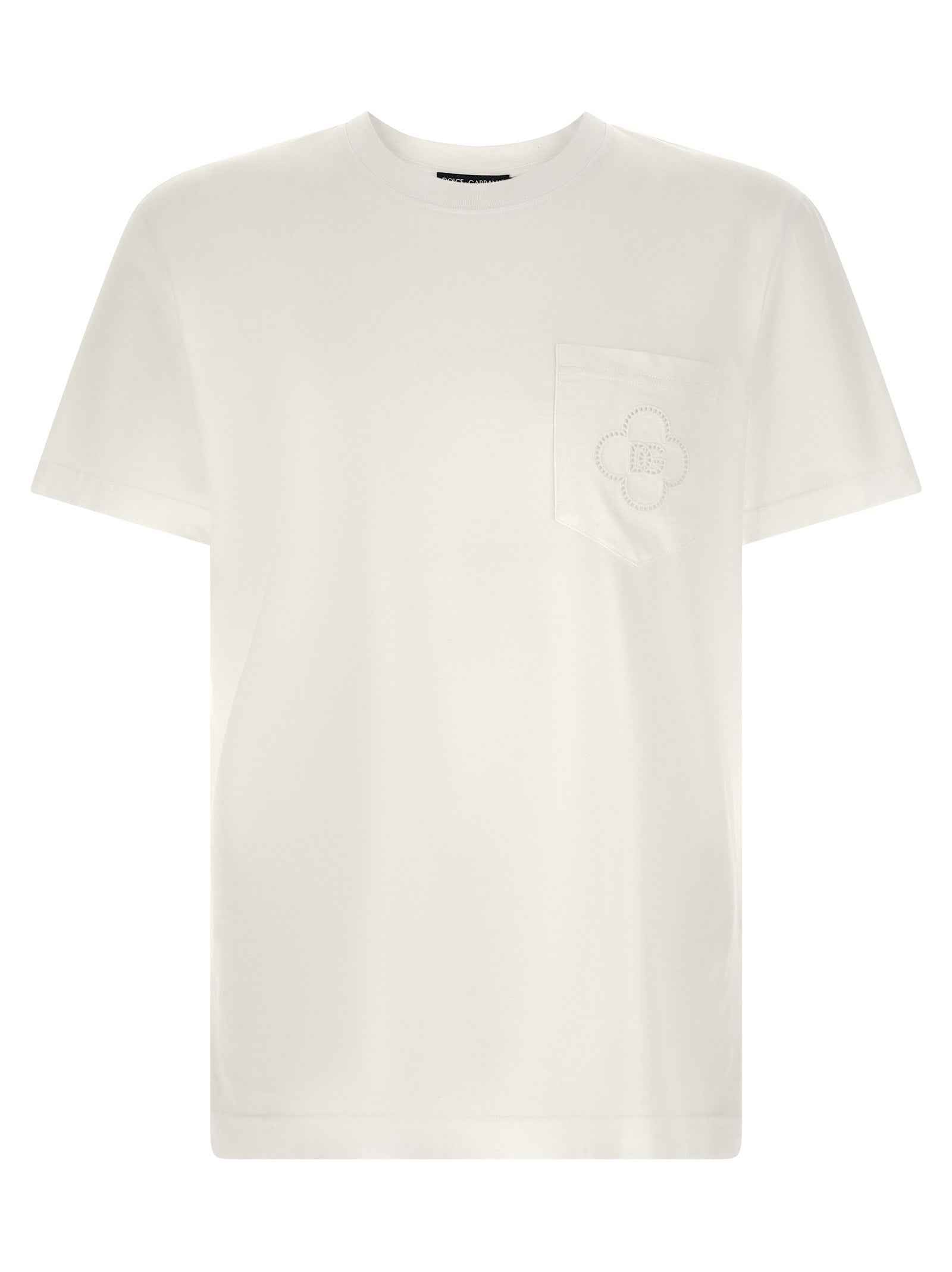 Dolce & Gabbana White Cotton T-Shirt