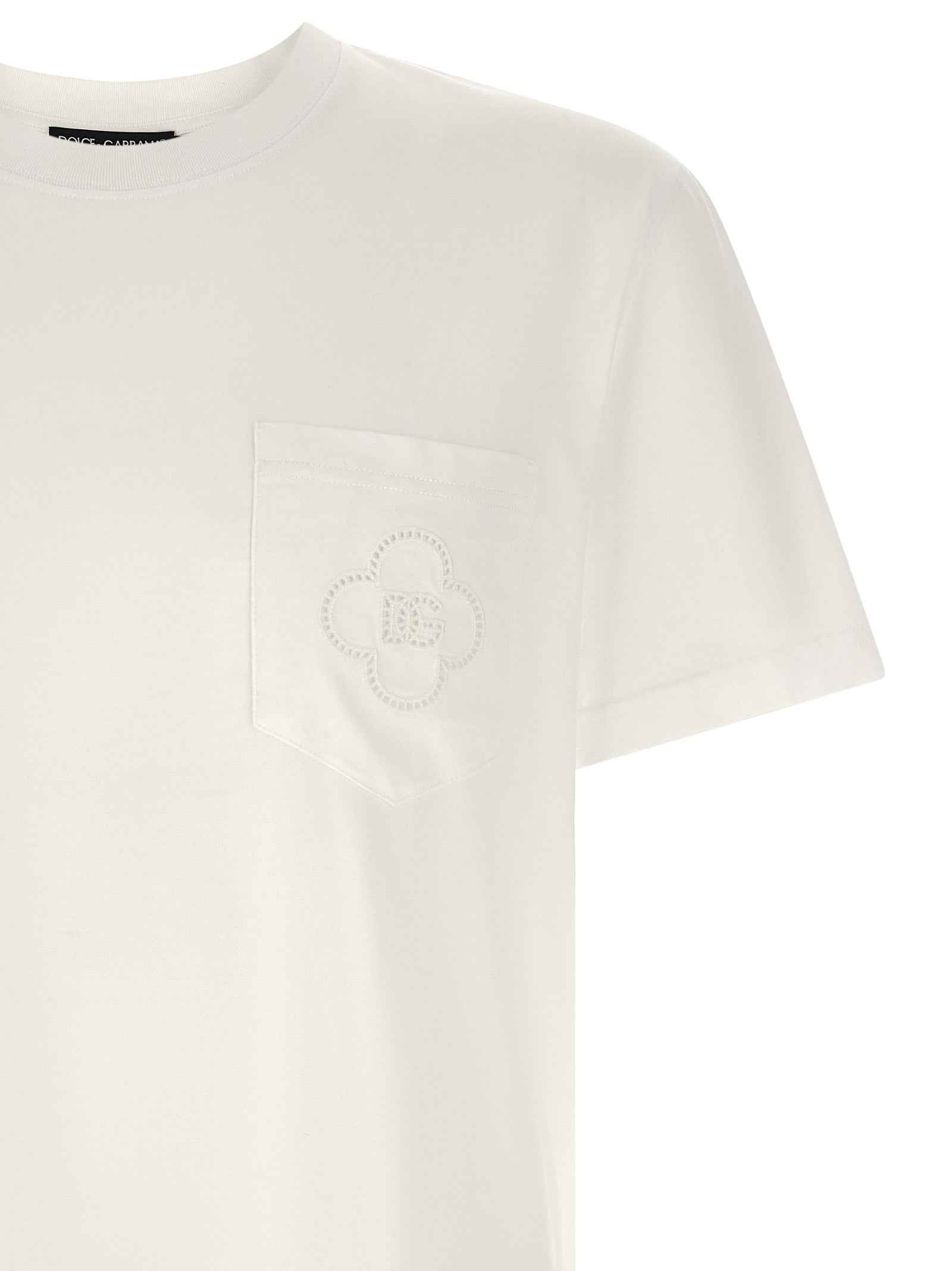 Dolce & Gabbana White Cotton T-Shirt