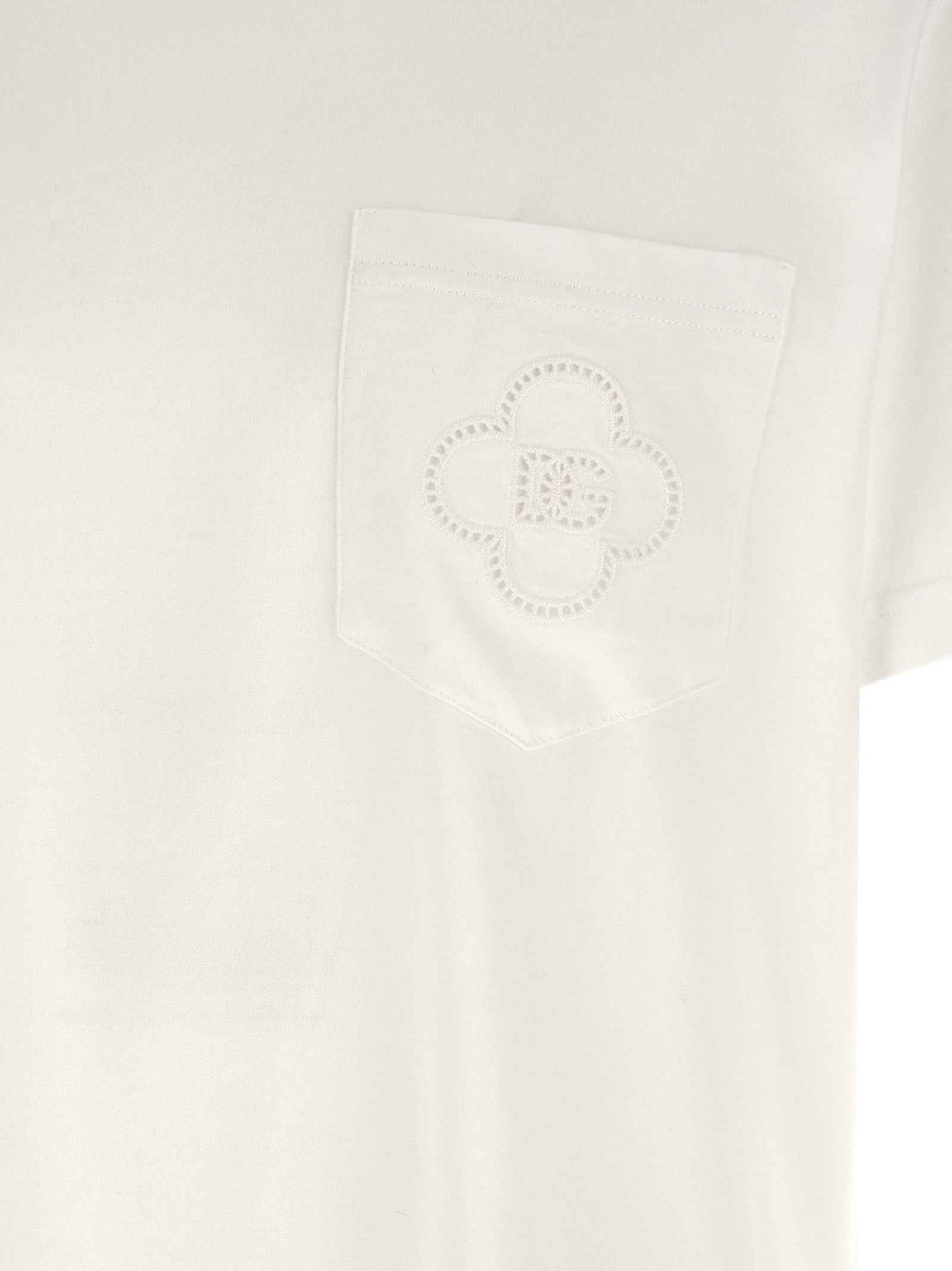 Dolce & Gabbana White Cotton T-Shirt