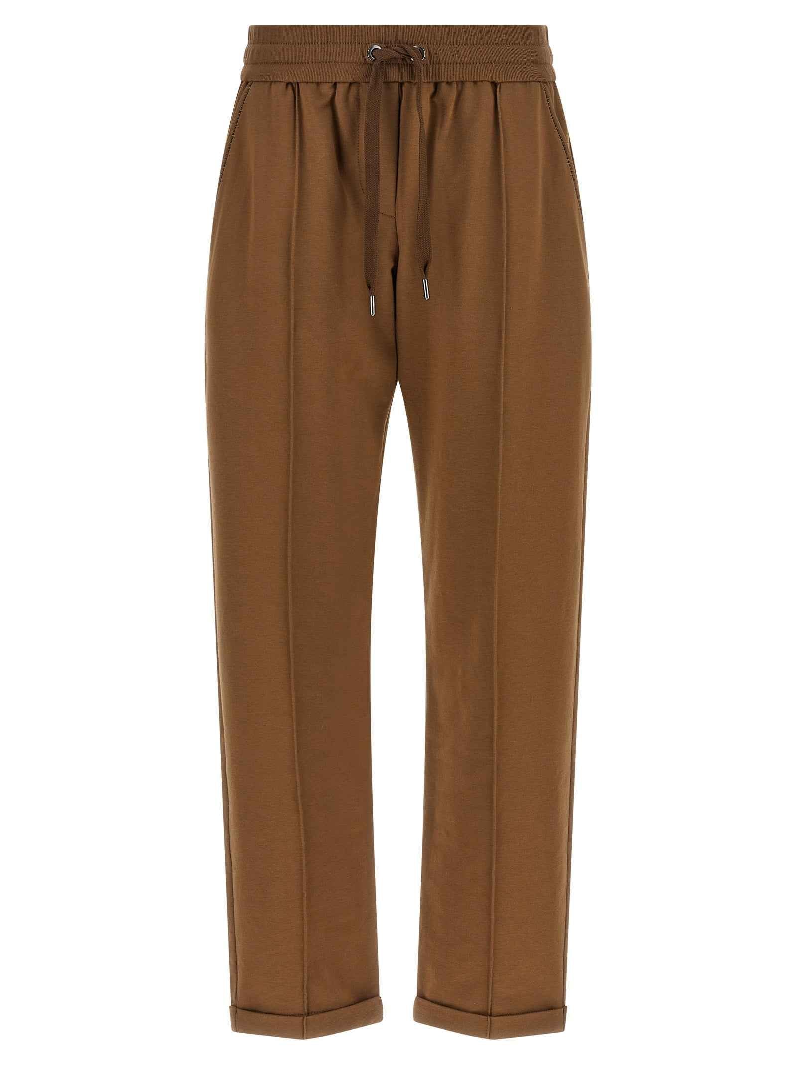 Brunello Cucinelli Brown Cotton Joggers (Workout Pants)