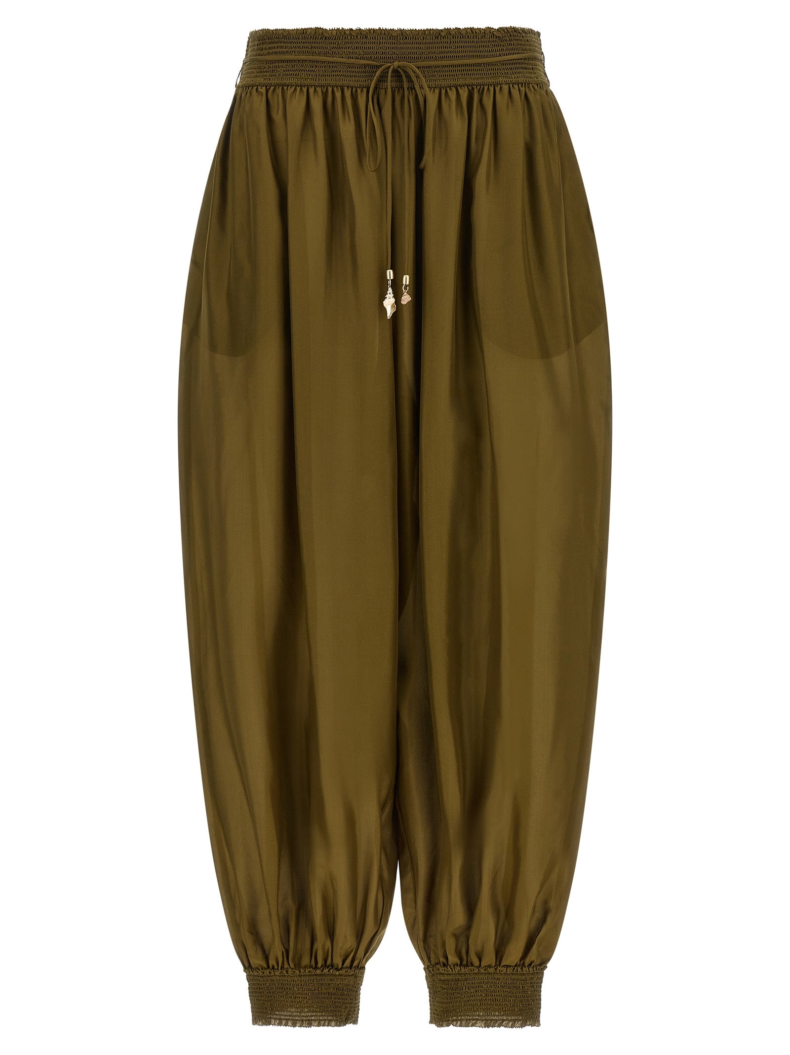 Zimmermann Bicolor Silk Casual Pants