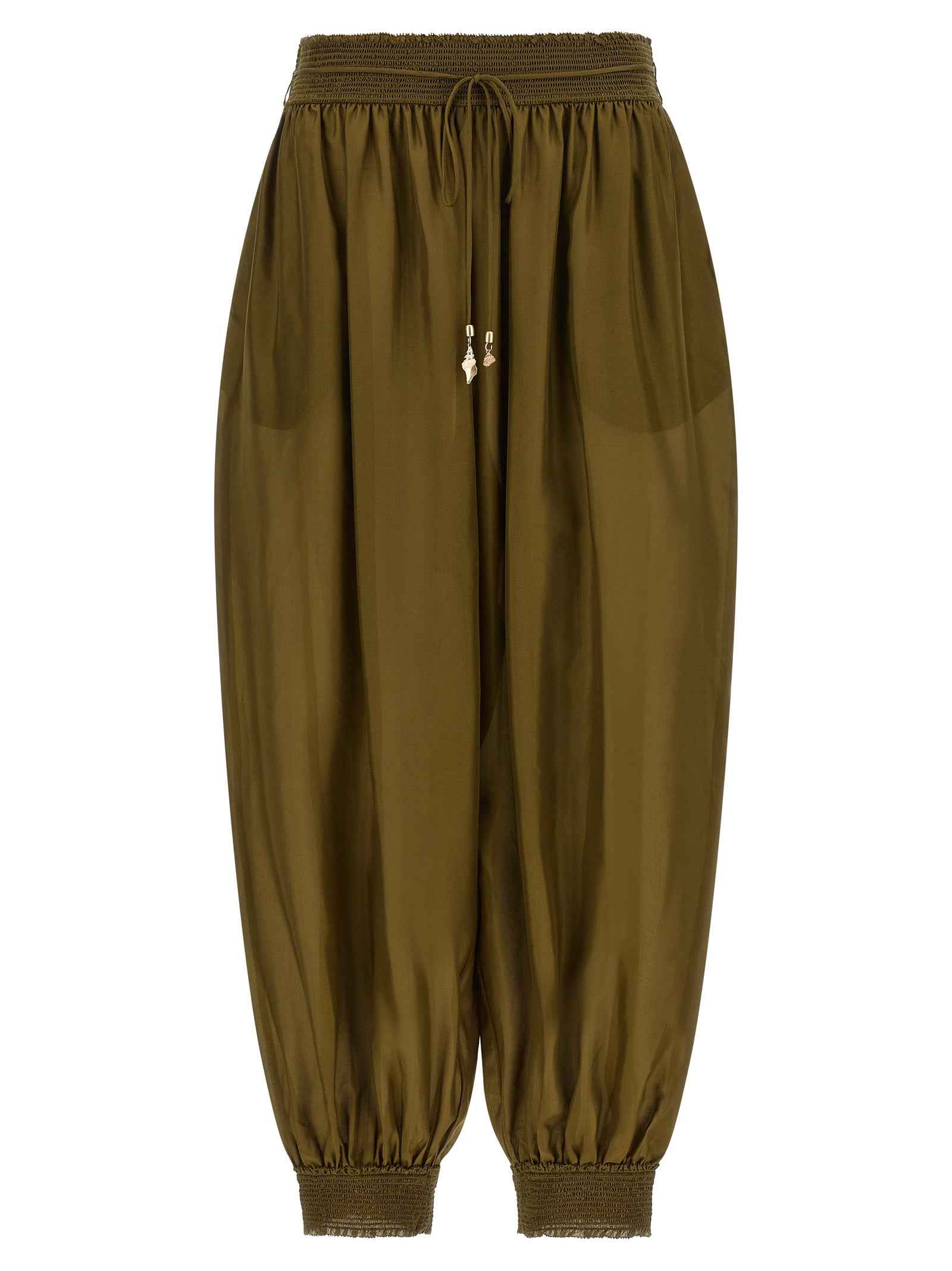 Zimmermann Bicolor Silk Casual Pants