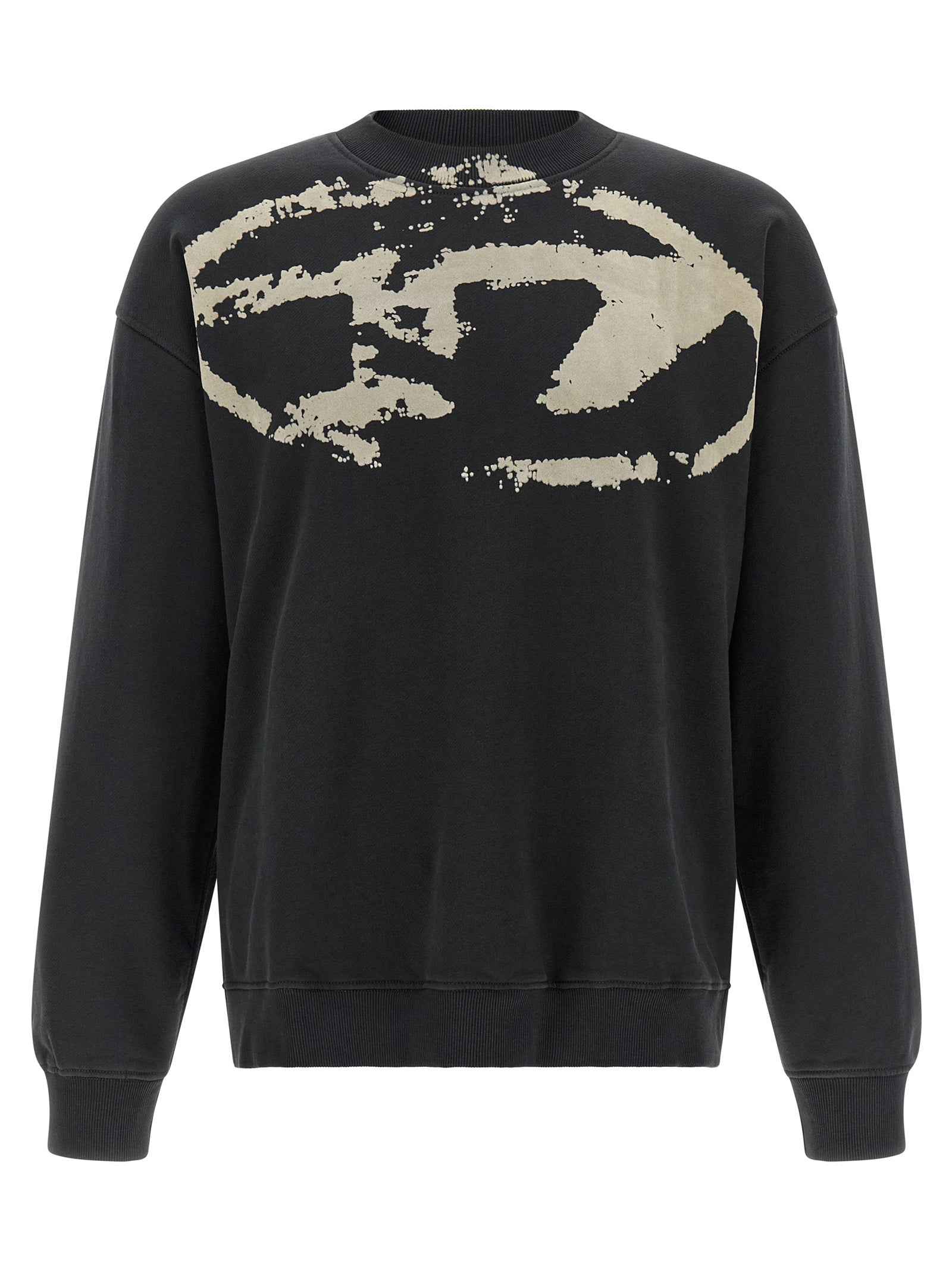 Diesel Black Cotton Sweatshirt