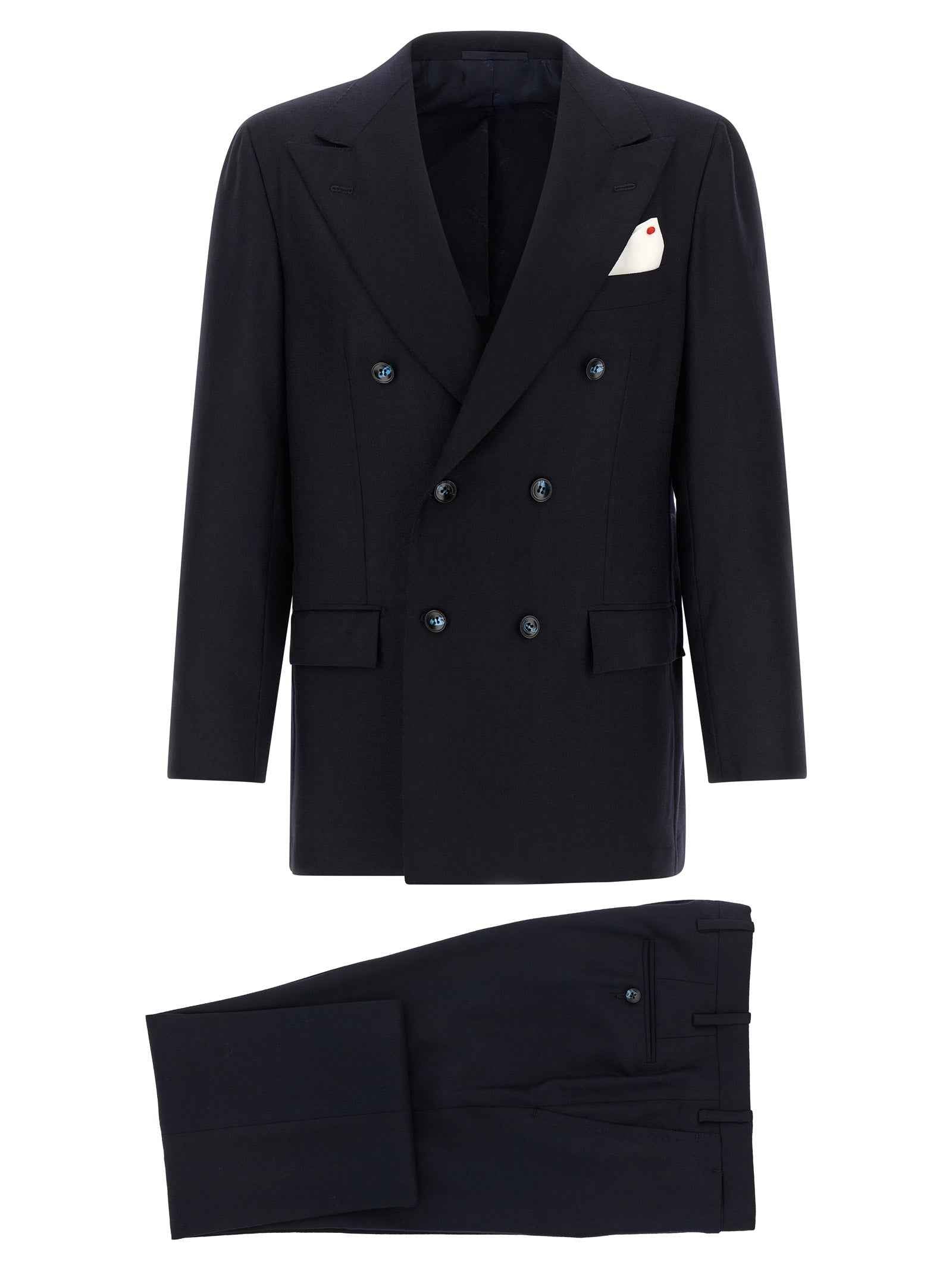 Kiton Blue Virgin Wool Two-Piece Suit