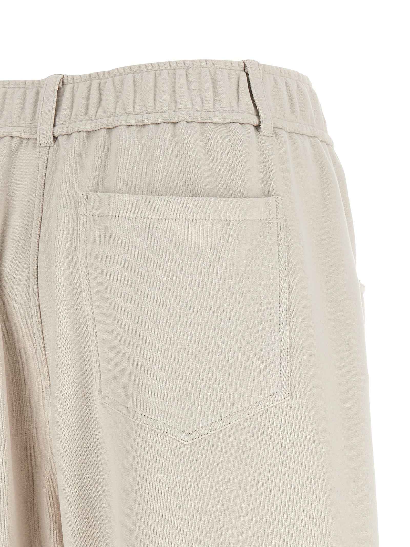 Brunello Cucinelli Beige Cotton Athletic Pants