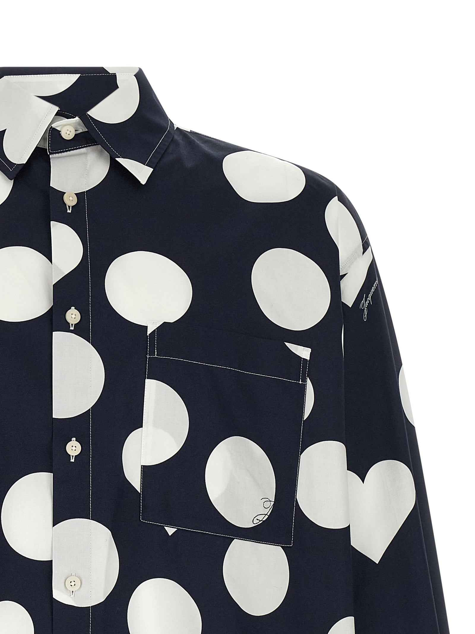 Jacquemus Blue Cotton Blouse