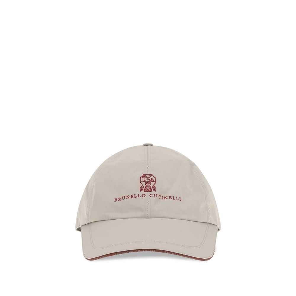 Brunello Cucinelli Gray Polyester Cap (Baseball Hat)